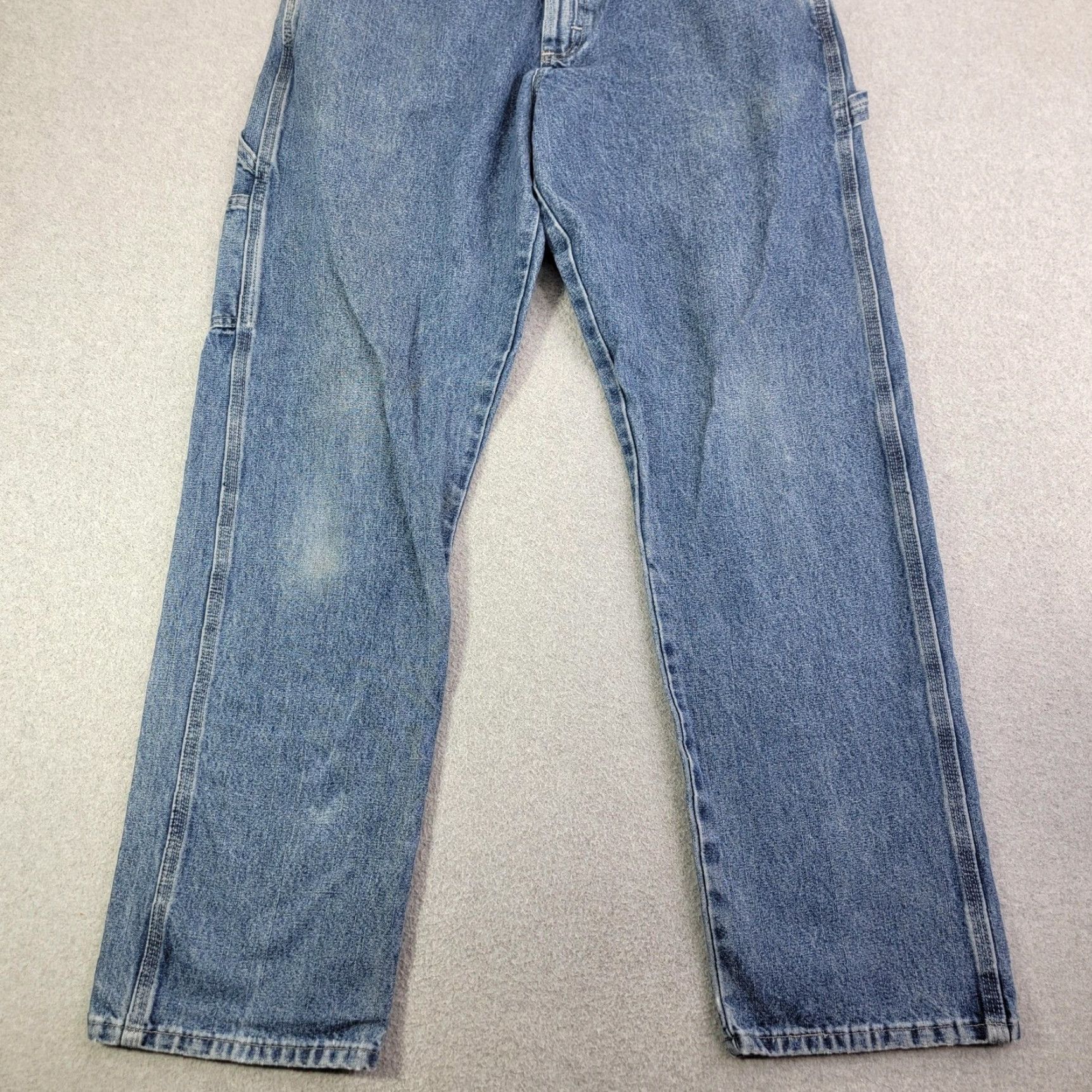 Wrangler VINTAGE Wrangler Carpenter Jeans Mens 32x32 Blue Relaxed Straight Leg Denim 94LSWDV Size US 32 / EU 48 - 2 Thumbnail