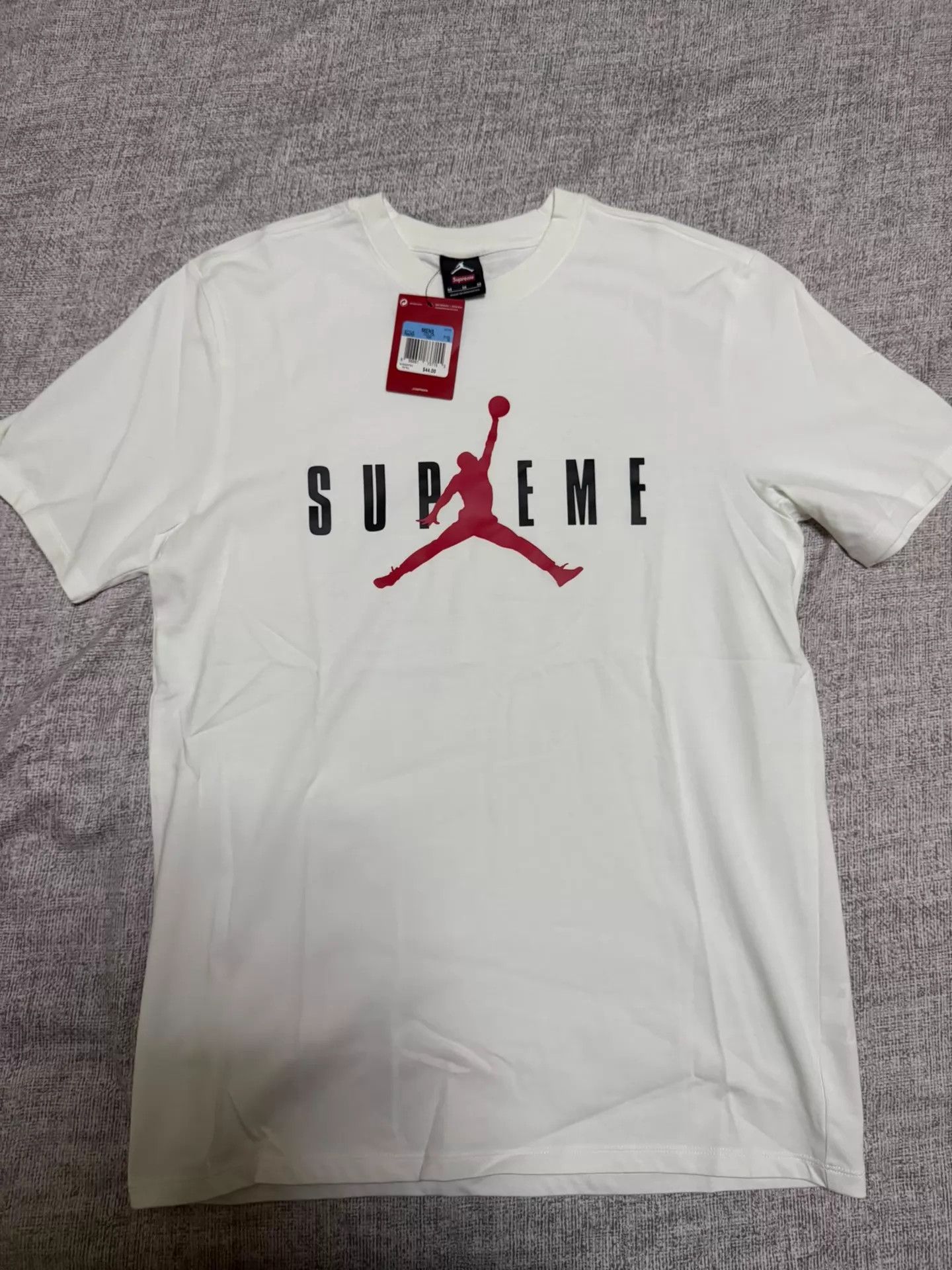 Supreme Supreme Jordan Short Sleeve Tee White M Rare Size US M / EU 48-50 / 2 - 1 Thumbnail