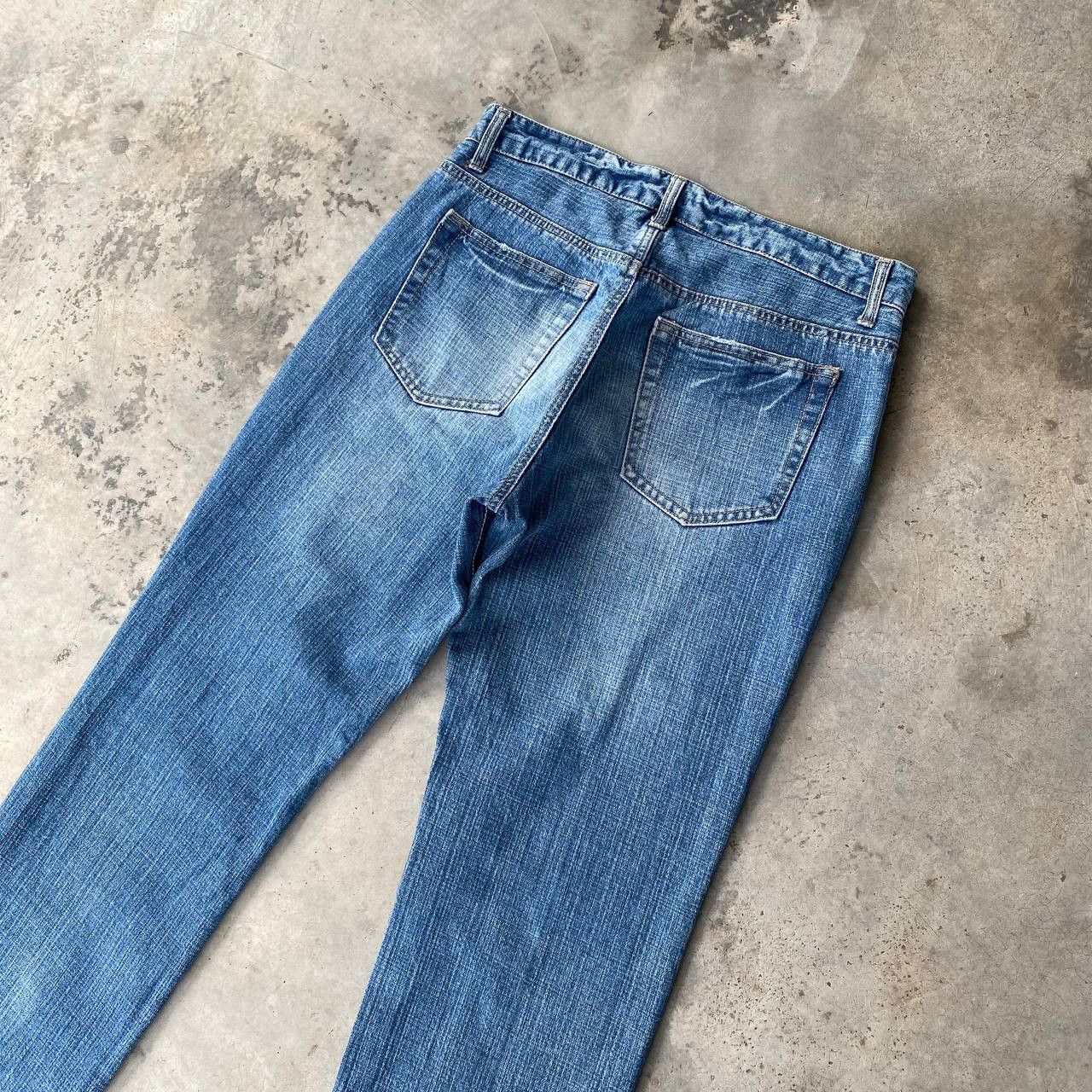 Japanese Brand × Kamakura JAPANESE BRAND SUKAJAN KOI FISH EMBROIDERED DISTRESSED JEAN Size US 31 - 7 Thumbnail