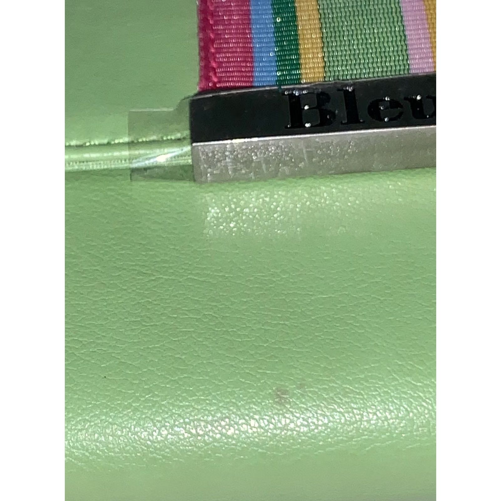 Vintage BLEU MUNDI/WESTPORT Credit Card Stripe Wallet Green Leather Size ONE SIZE - 6 Thumbnail