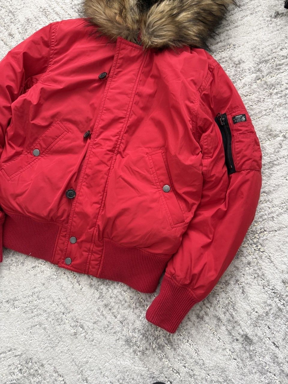 Diesel Diesel Weskimo N-2B Bomber Fur Hood Japan Rare Avant Garde Size US M / EU 48-50 / 2 - 4 Thumbnail