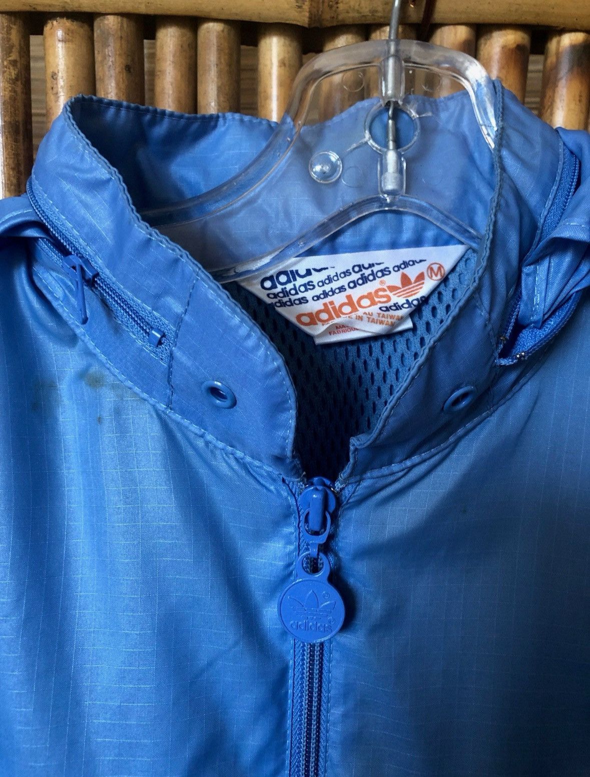 Adidas × Vintage Vintage 1980s Adidas Trefoil Windbreaker Size US M / EU 48-50 / 2 - 2 Thumbnail
