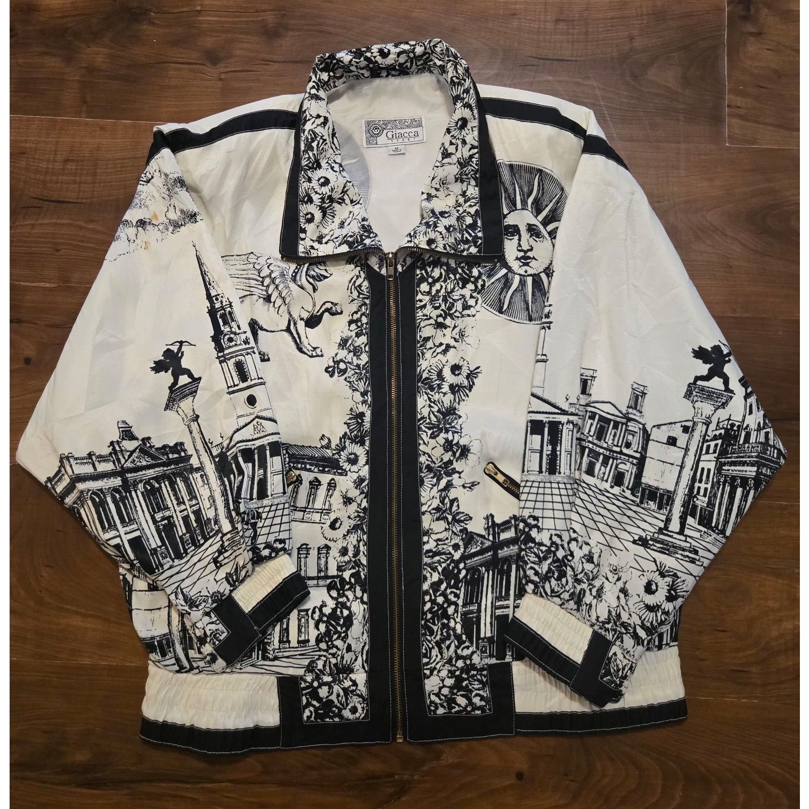 Vintage Vintage Rome Graphic Art Cityscape Windbreaker Jacket Size M Size M / US 6-8 / IT 42-44 - 8 Thumbnail
