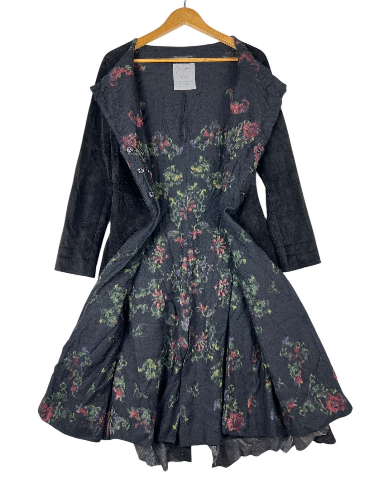 Yohji Yamamoto 🔥 YOHJI YAMAMOTO COWHIDE DRESS Size S / US 4 / IT 40 - 6 Thumbnail