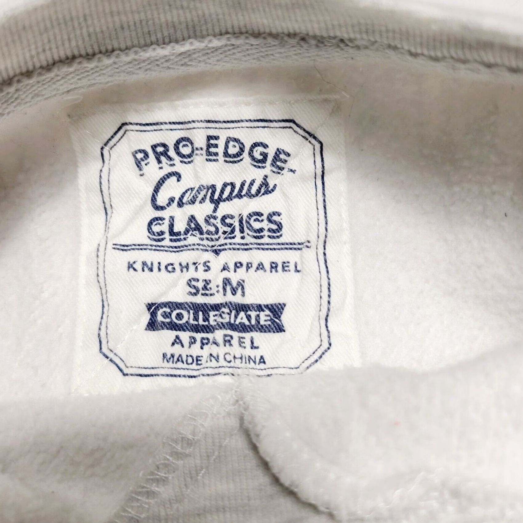 Vintage VINTAGE Michigan State Spartans Pro-Edge Campus Classics Sweatshirt Women’s Medium Crew Neck Long Sleeve Graphic Print Pullover White/Gray Size M / US 6-8 / IT 42-44 - 3 Thumbnail