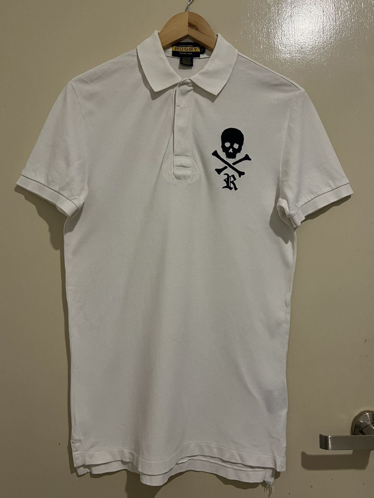 Rugby Ralph Lauren Vintage Rugby Ralph Lauren Skull & Crossbones Polo Shirt Size US S / EU 44-46 / 1 - 1 Thumbnail