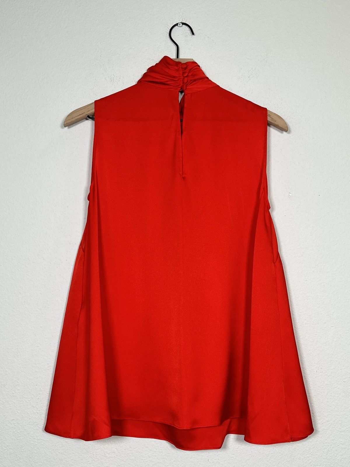 Alexander McQueen SS18 Satin Scalloped Drape Top Size M / US 6-8 / IT 42-44 - 5 Thumbnail