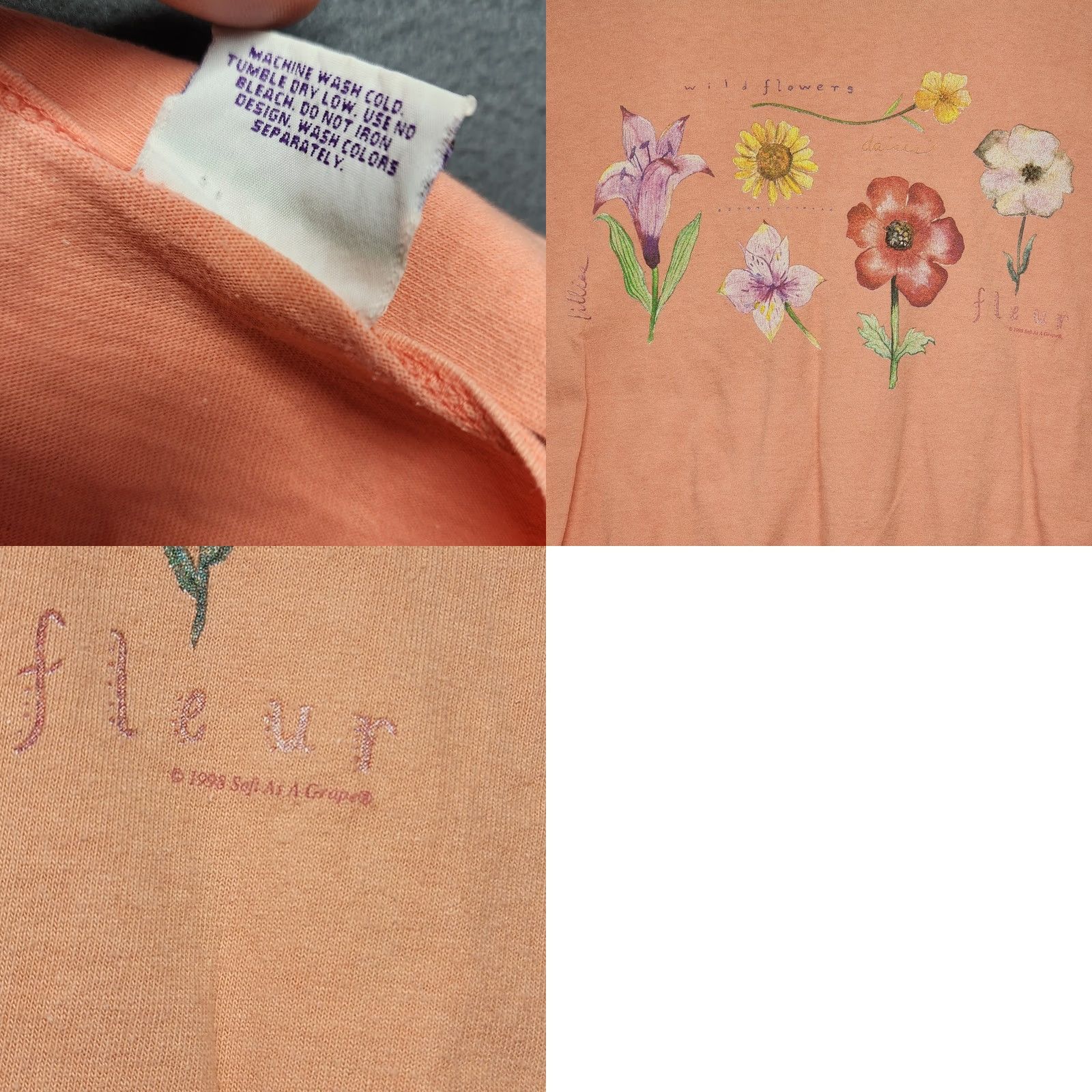 Vintage VINTAGE Women Dress Floral 100% Cotton Knee Length Short Sleeve Pullover Size L / US 10 / IT 46 - 8 Thumbnail