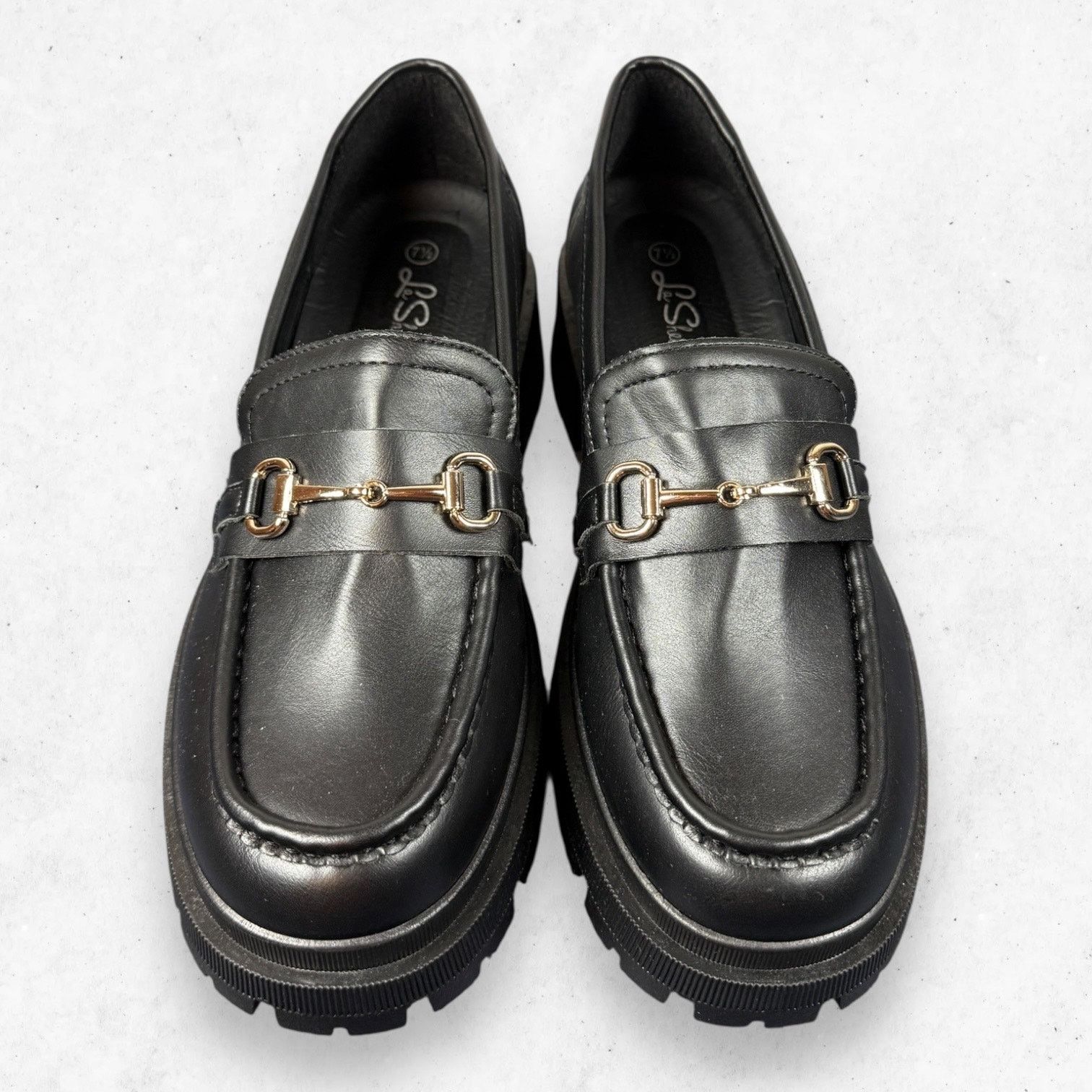 Other La Sheelah Chunky Platform Loafers Black Women's 7.5 Size US 7.5 / IT 37.5 - 6 Thumbnail