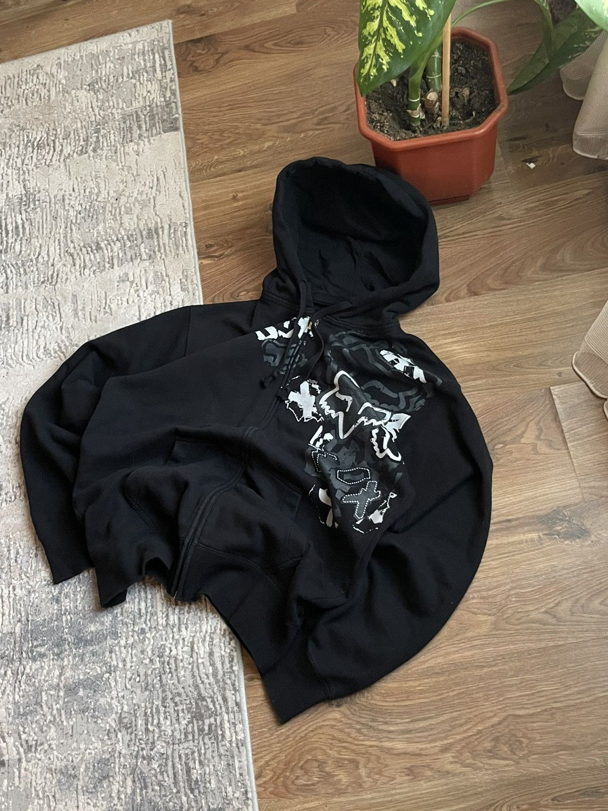Fox Racing × Vintage Fox vintage racing big logo Y2K zip hoodie Size US L / EU 52-54 / 3 - 3 Thumbnail