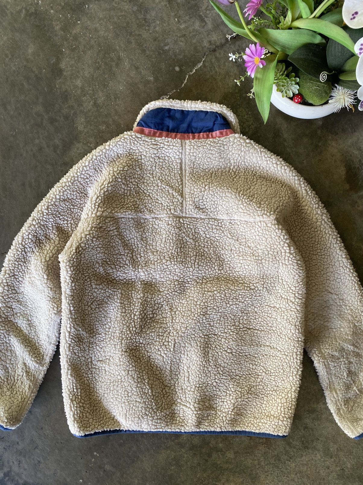 Patagonia Patagonia Creme Tone Outdoor Fleece Jacket XF 41 for Women 🔥 Size L / US 10 / IT 46 - 13 Thumbnail