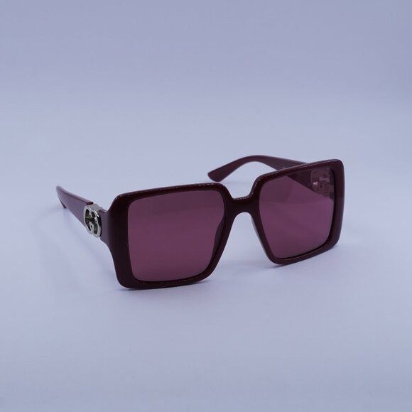 Gucci Gucci GG1692S 005 Sunglasses Burgundy Square Frame  display picture 3