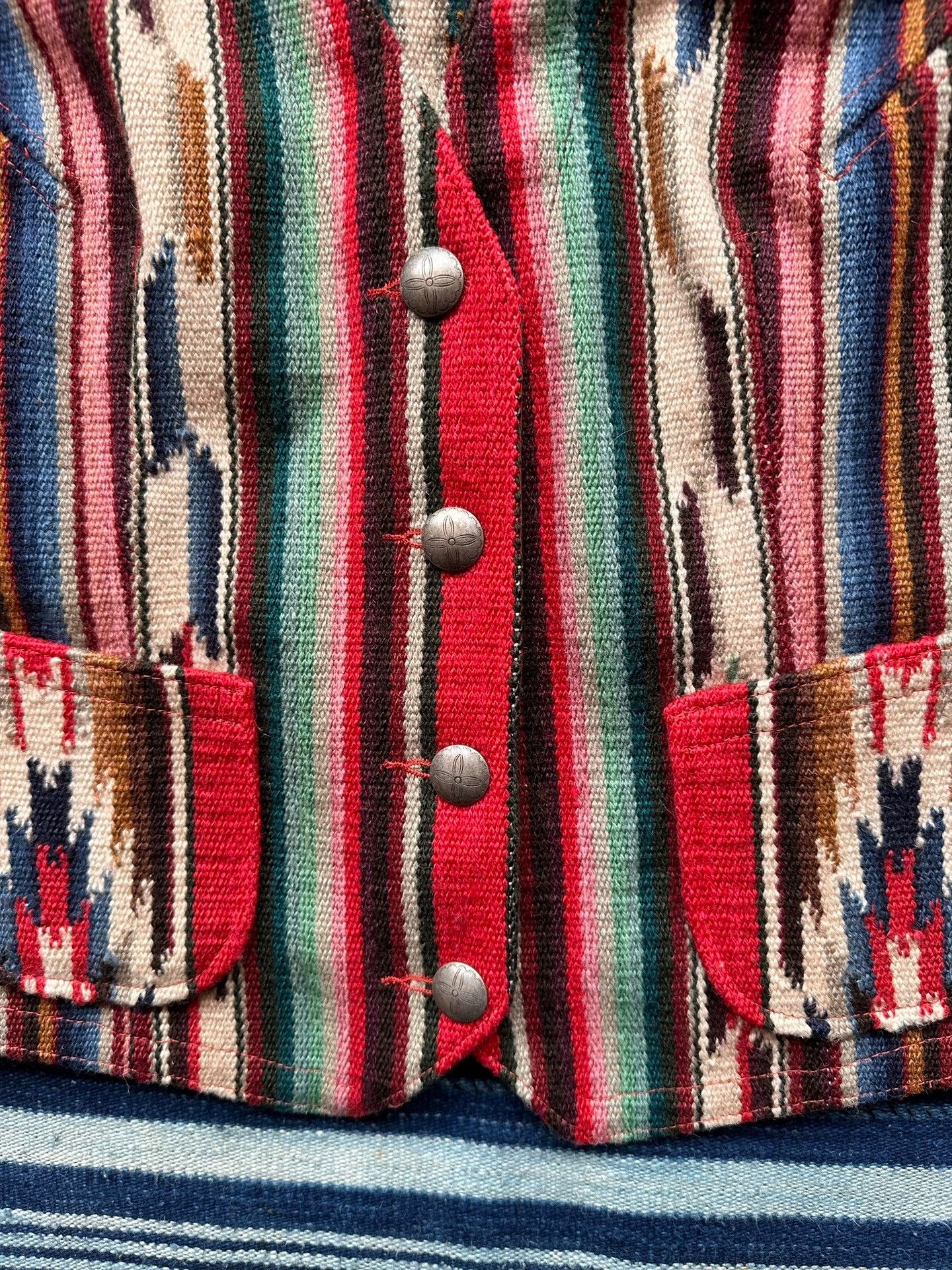 RRL Ralph Lauren RRL Women's Navajo American Vintage Wool Knit Vest Size XS / US 0-2 / IT 36-38 - 5 Thumbnail