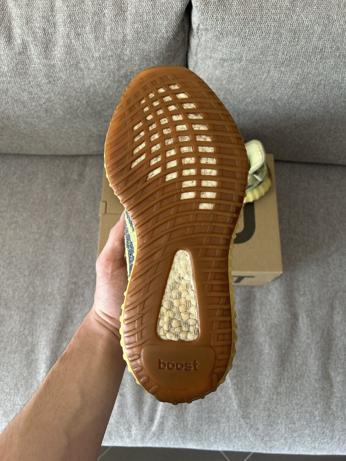 Adidas Adidas Yeezy Boost 350 Frozen Yellow Size US 9.5 / EU 42-43 - 6 Thumbnail