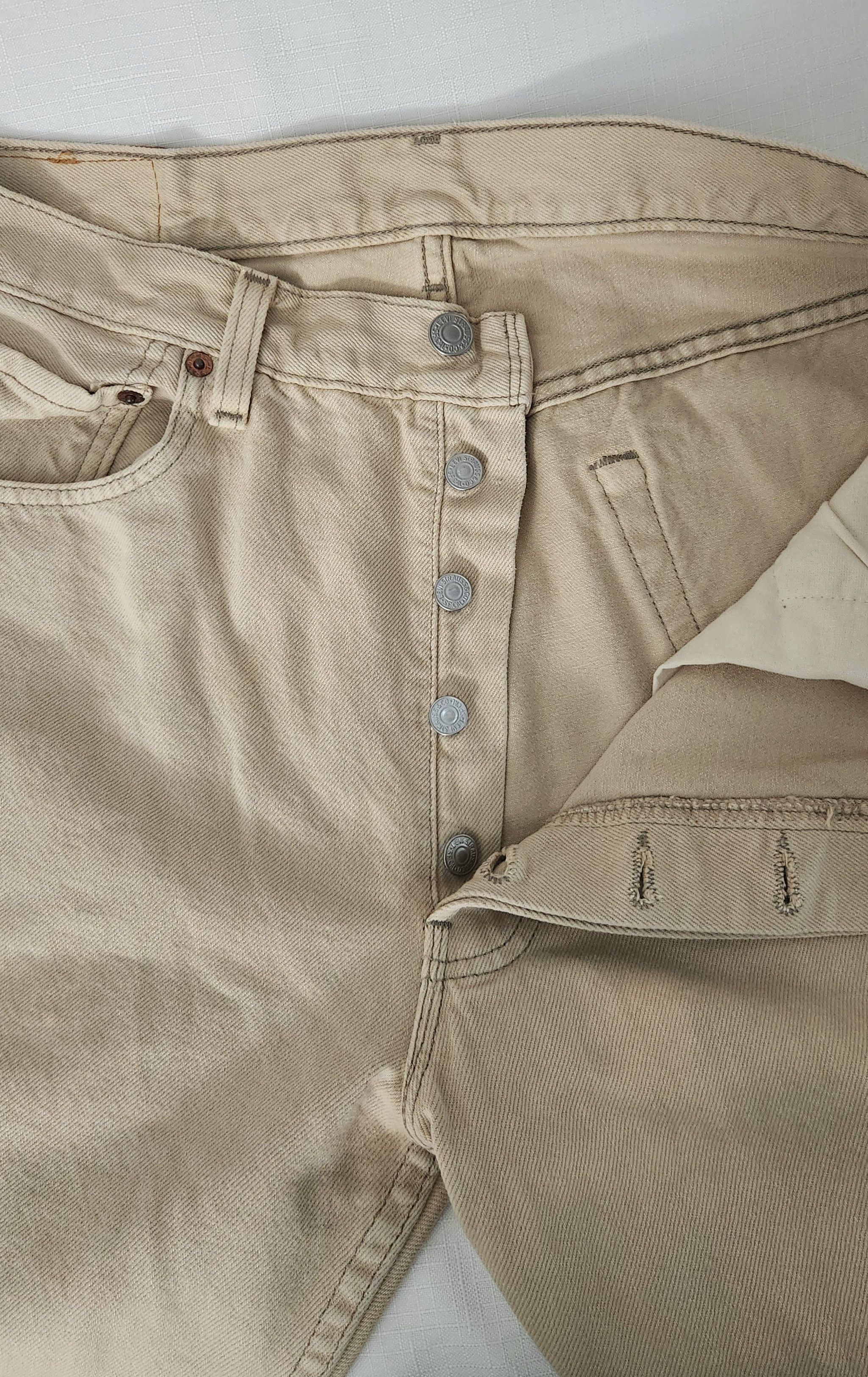 Levi's × Vintage VTG Levi's True Vintage 501 XX Red Tab Cream USA Made 34 Size US 34 / EU 50 - 11 Thumbnail