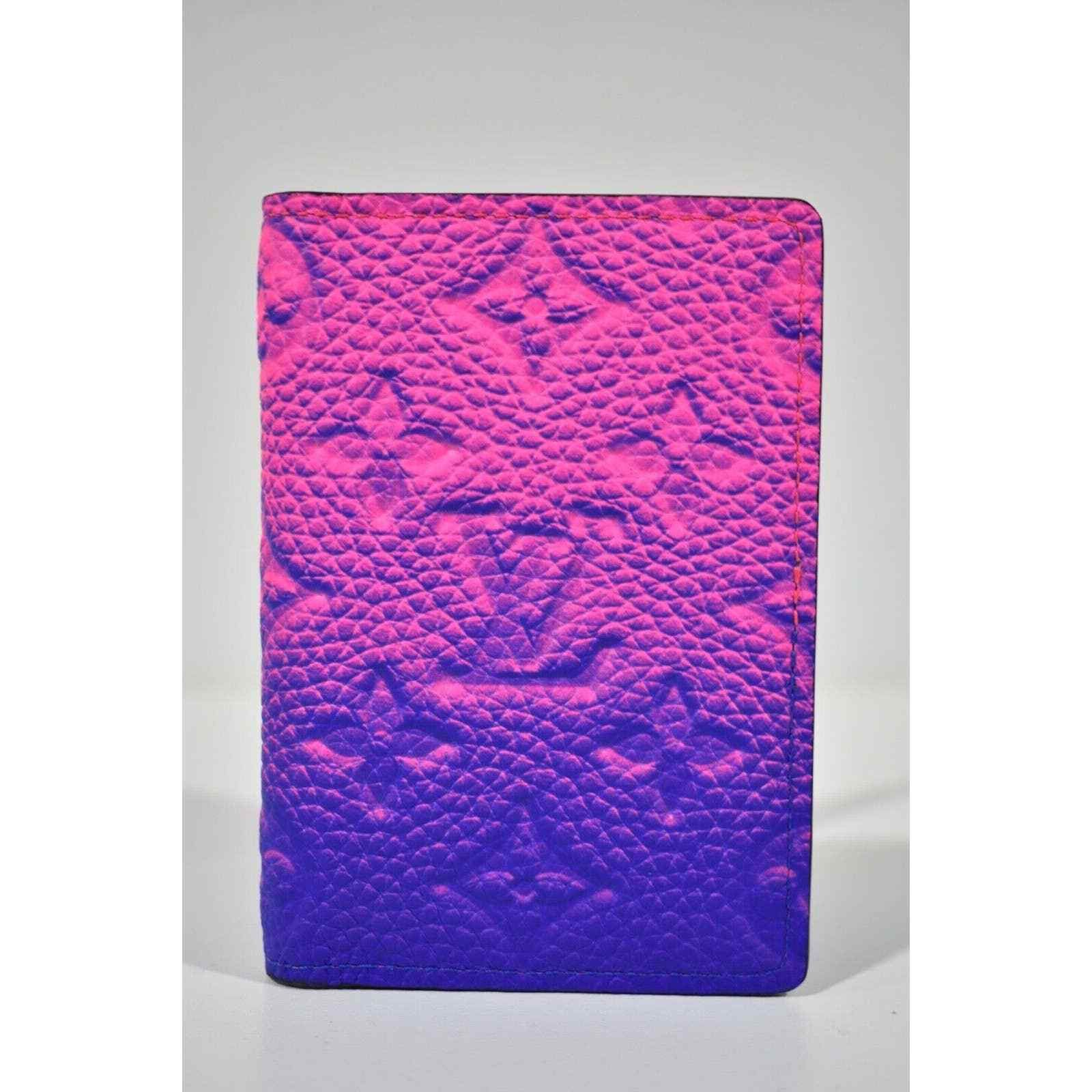 Louis Vuitton Louis Vuitton Pink Blue Ombre Pocket Organizer Wallet Size ONE SIZE - 4 Thumbnail