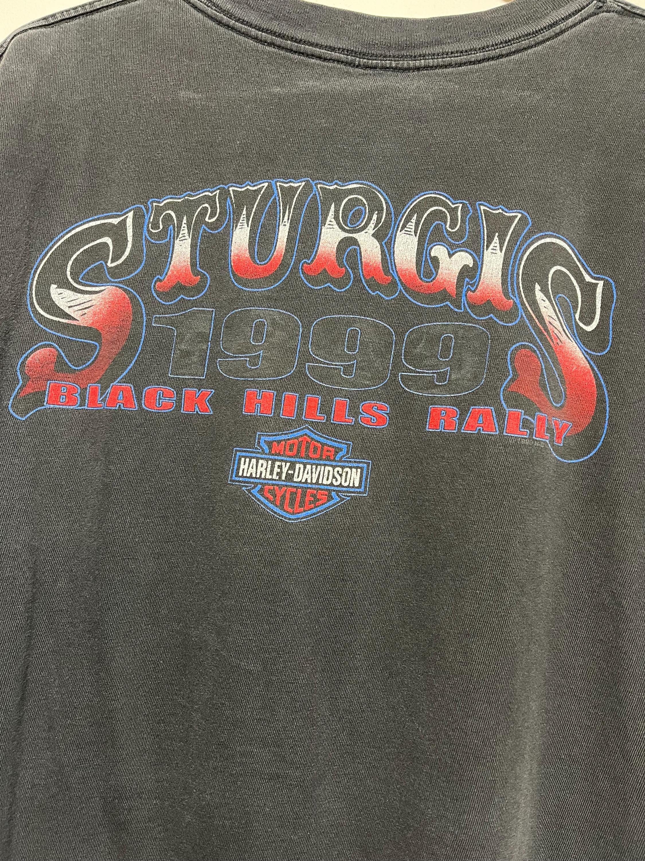 Vintage Vintage Harley Davidson Sturgis Bike Rally 1999 T-shirt Size US L / EU 52-54 / 3 - 5 Thumbnail