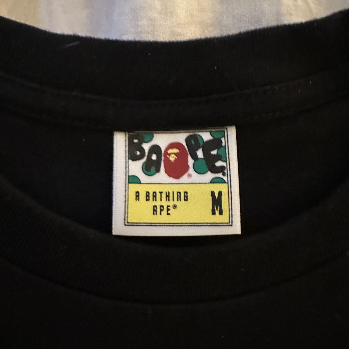 Bape Bape Collge Tee Black and Navy Size US M / EU 48-50 / 2 - 3 Thumbnail