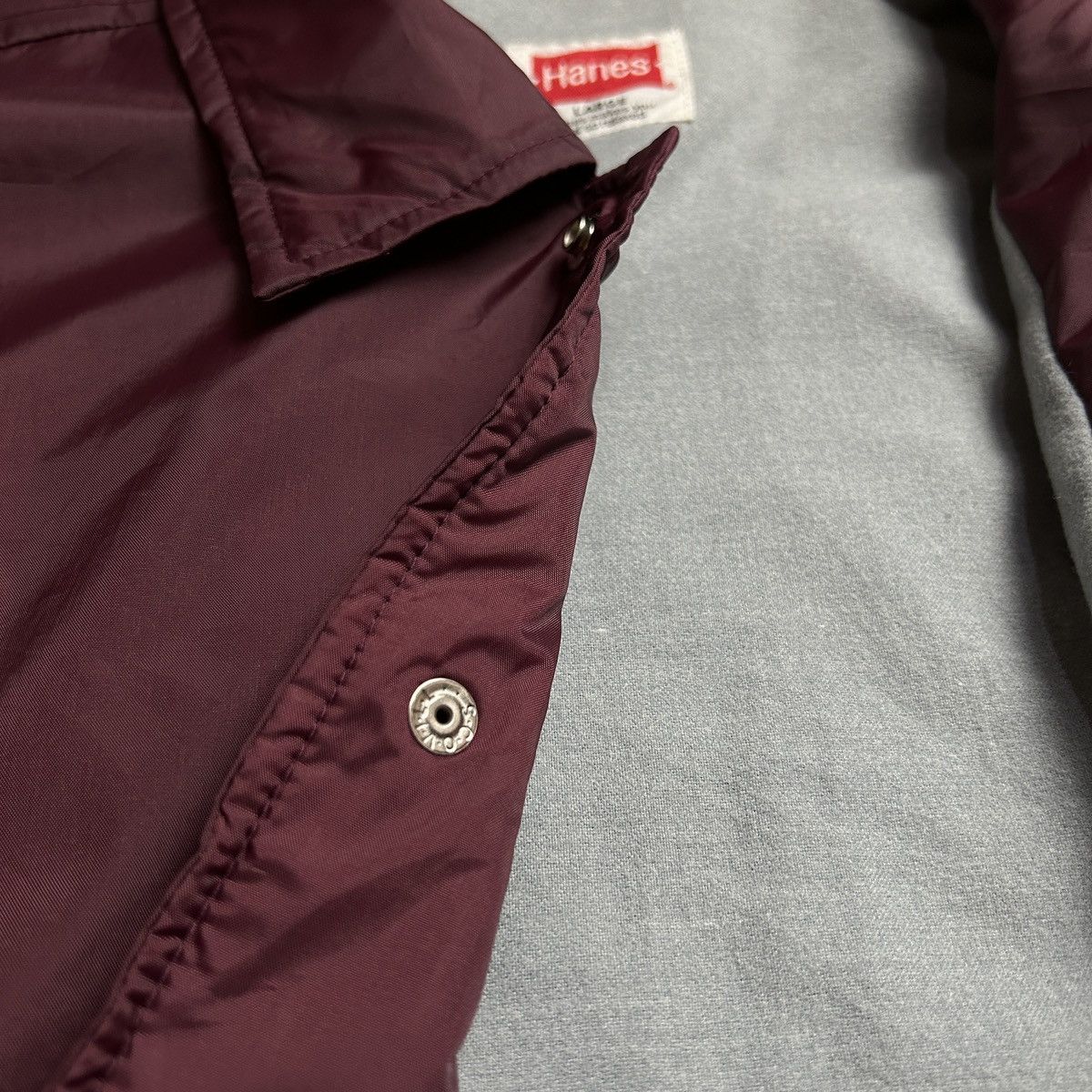 Hanes Hanes Vintage Coach Jacket Maroon Size US L / EU 52-54 / 3 - 11 Thumbnail