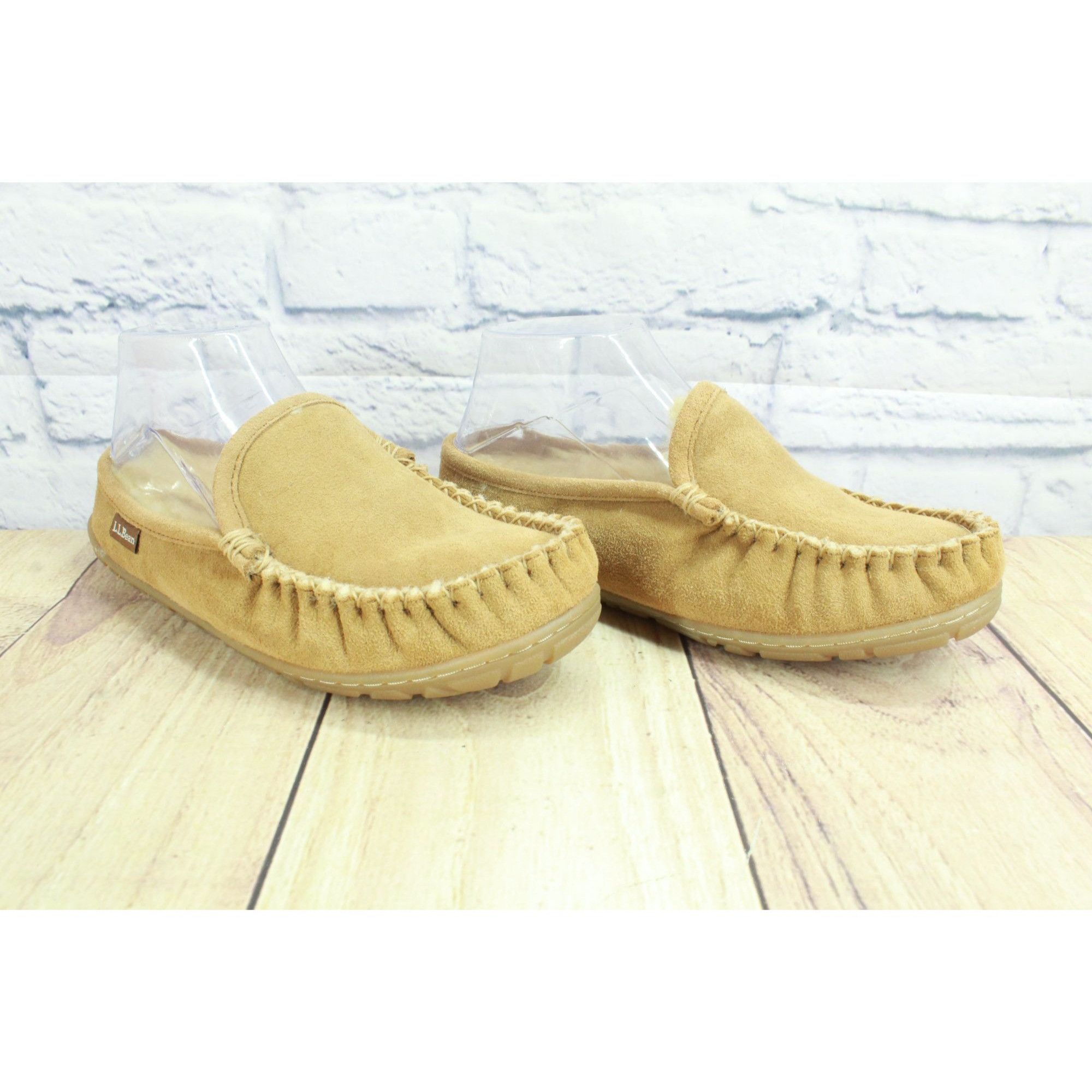 L.L. Bean LL Bean Wicked Good Shearling Moccasin Slippers Size US 5 / IT 35 - 3 Thumbnail