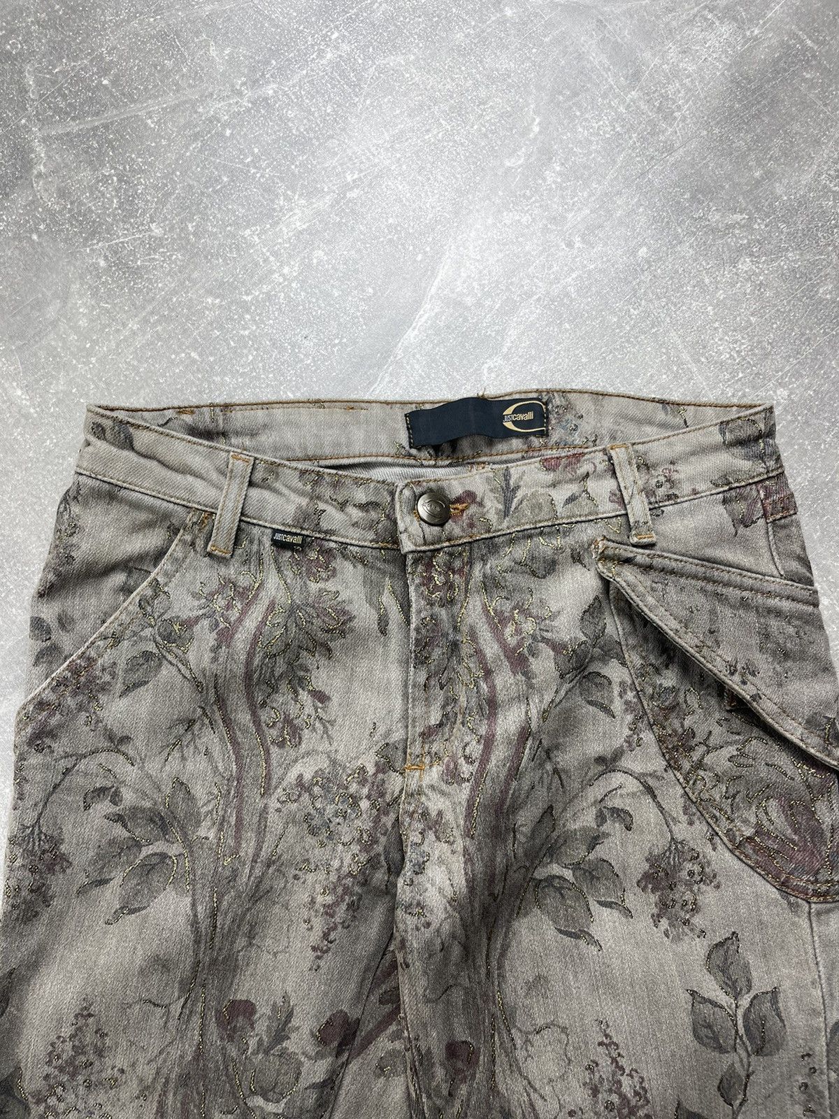 Just Cavalli Roberto Cavalli Just Cavalli Floral Printed Jeans Size 26" / US 2 / IT 38 - 4 Thumbnail
