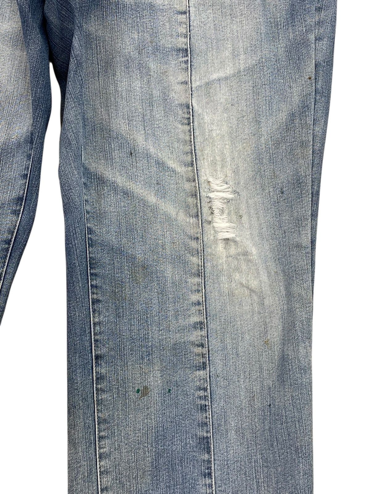 If Six Was Nine Vintage Japanese Blue House 3 Quaters Faded Jeans Style Size US 35 - 8 Thumbnail
