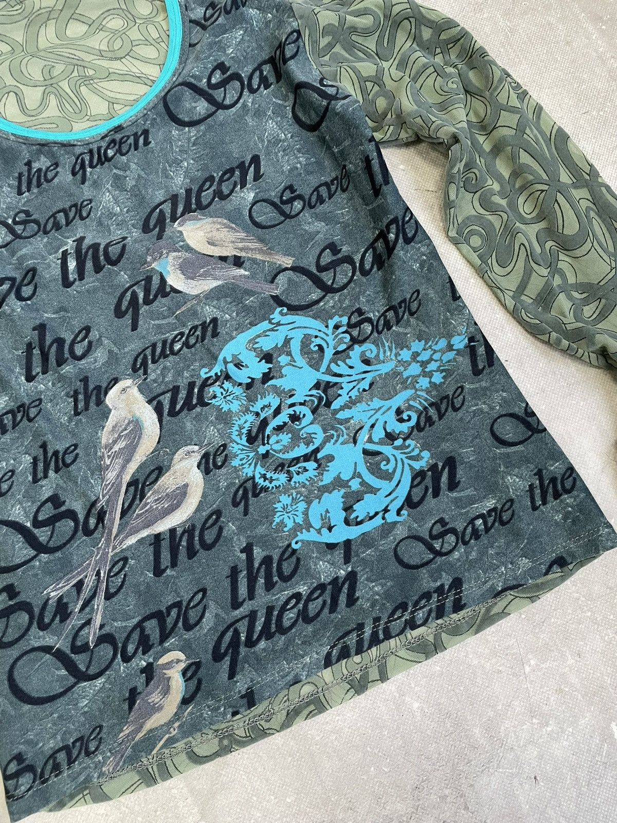Japanese Brand Velvet longsleeve mesh y2k Save The Queen Vivienne Westwood Size M / US 6-8 / IT 42-44 - 3 Thumbnail