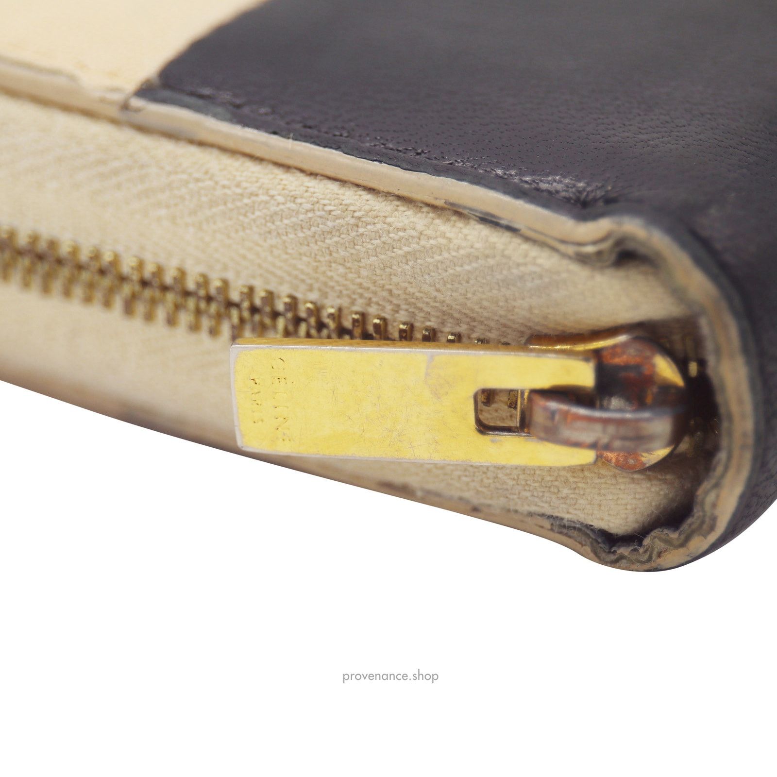 Celine 🔴 Celine Multifunction Zip Wallet - Beige/Navy Size ONE SIZE - 7 Thumbnail
