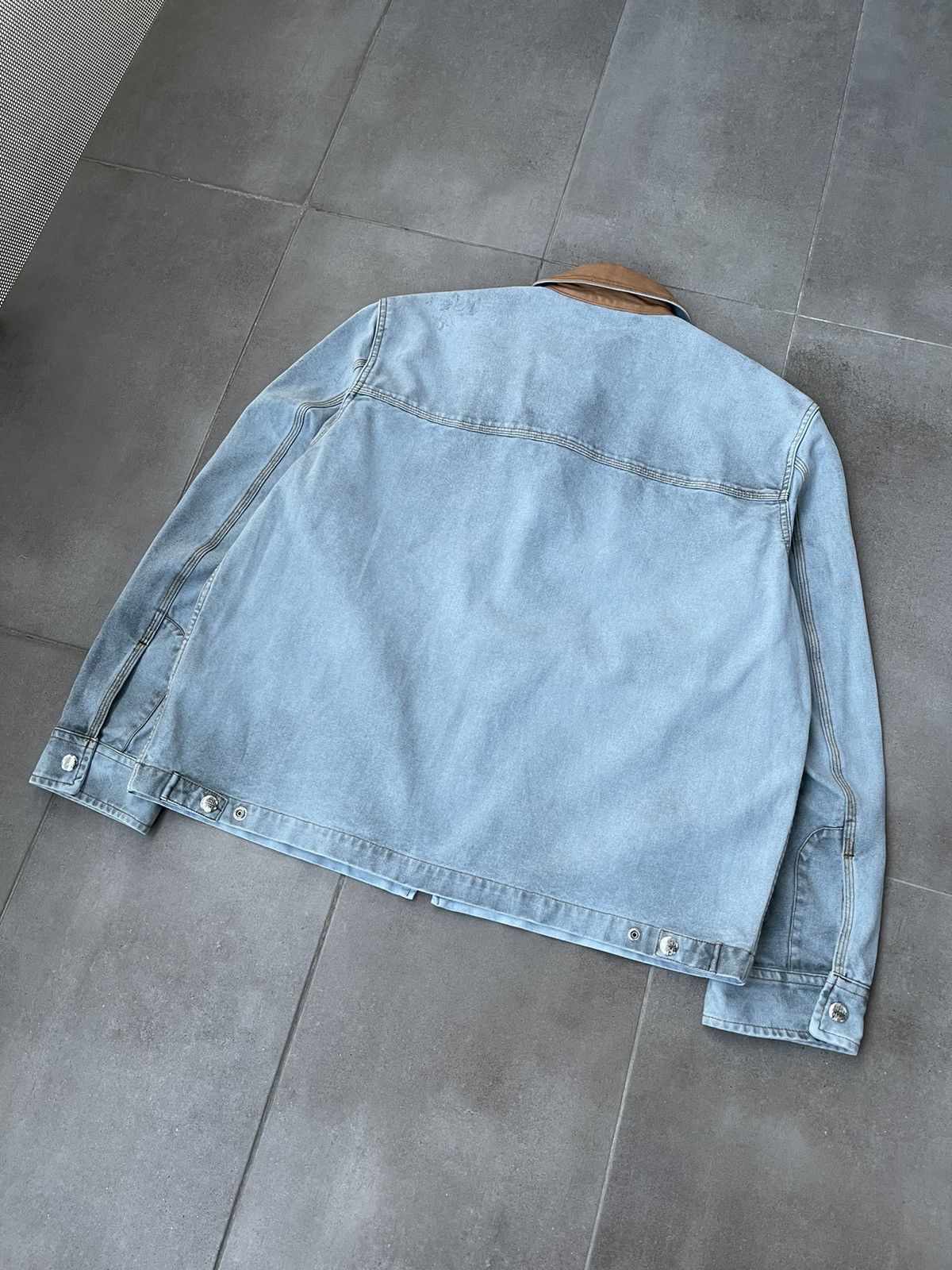 Diesel !DS! SS23 Diesel J-Chart Treated Canvas Indigo Denim Jacket Size US M / EU 48-50 / 2 - 15 Thumbnail