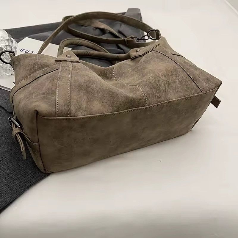 Other Retro Vintage Style PU Leather Khaki Shoulder Crossbody Bag Size ONE SIZE - 7 Thumbnail