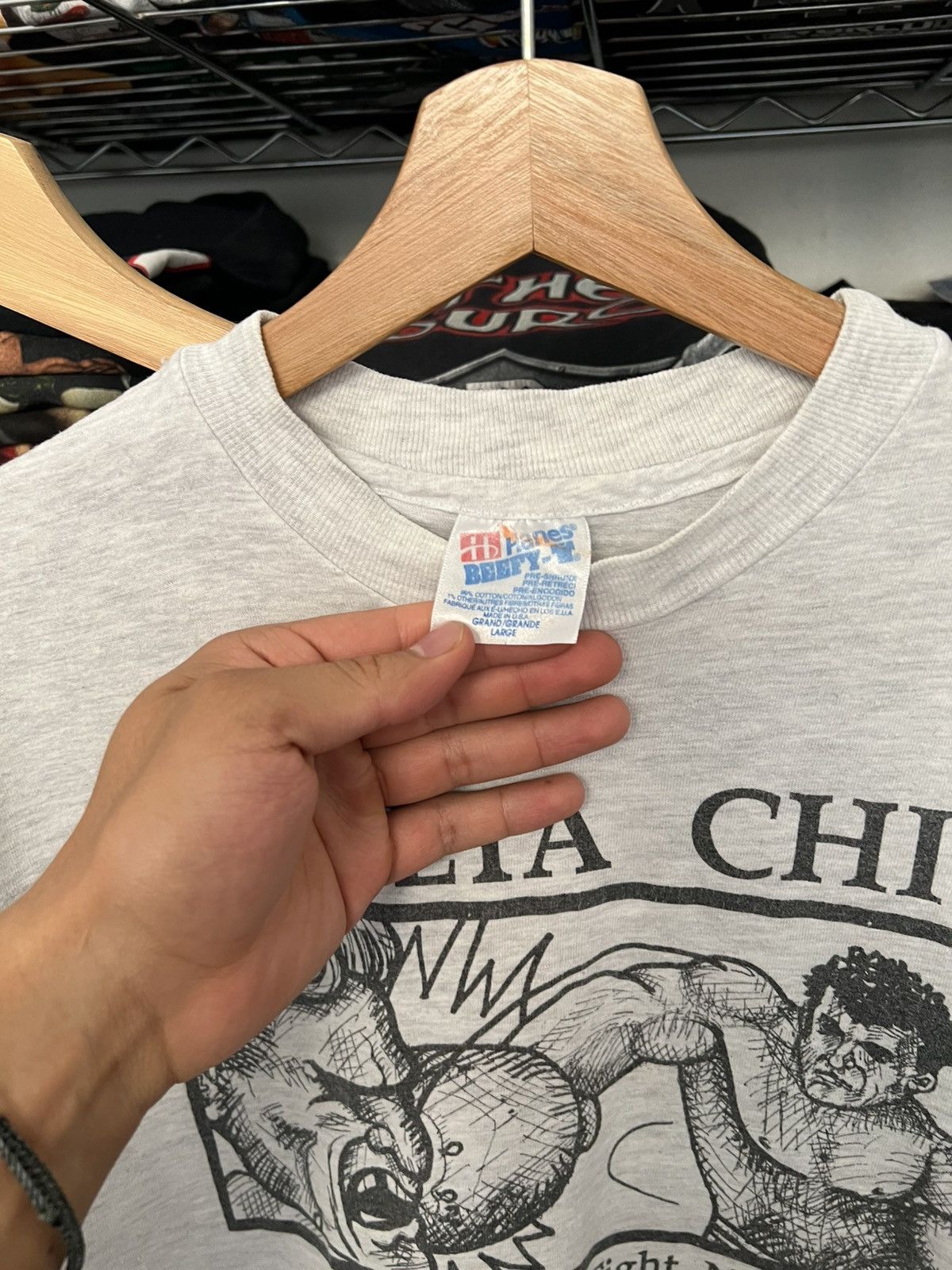 Budweiser 90s Delta Chi Fight Night Fraternity Boxing Tee Size US L / EU 52-54 / 3 - 5 Thumbnail