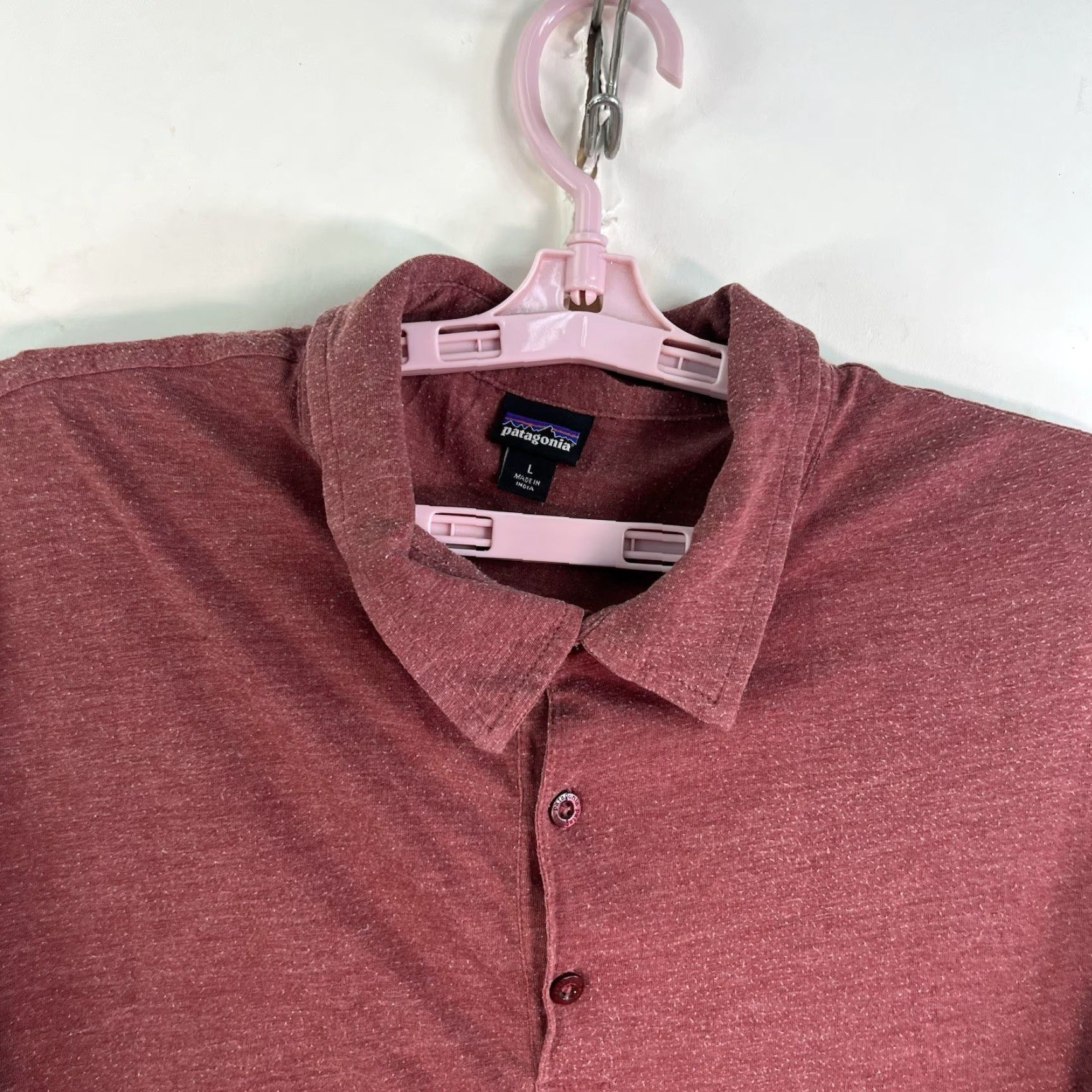 Patagonia Patagonia Polo Shirt Men’s Size L Brick Red Short Sleeve Shirt Mens Polo Brick Red Pattern Solid 90s Outdoor Classic Adapted Size US L / EU 52-54 / 3 - 3 Thumbnail