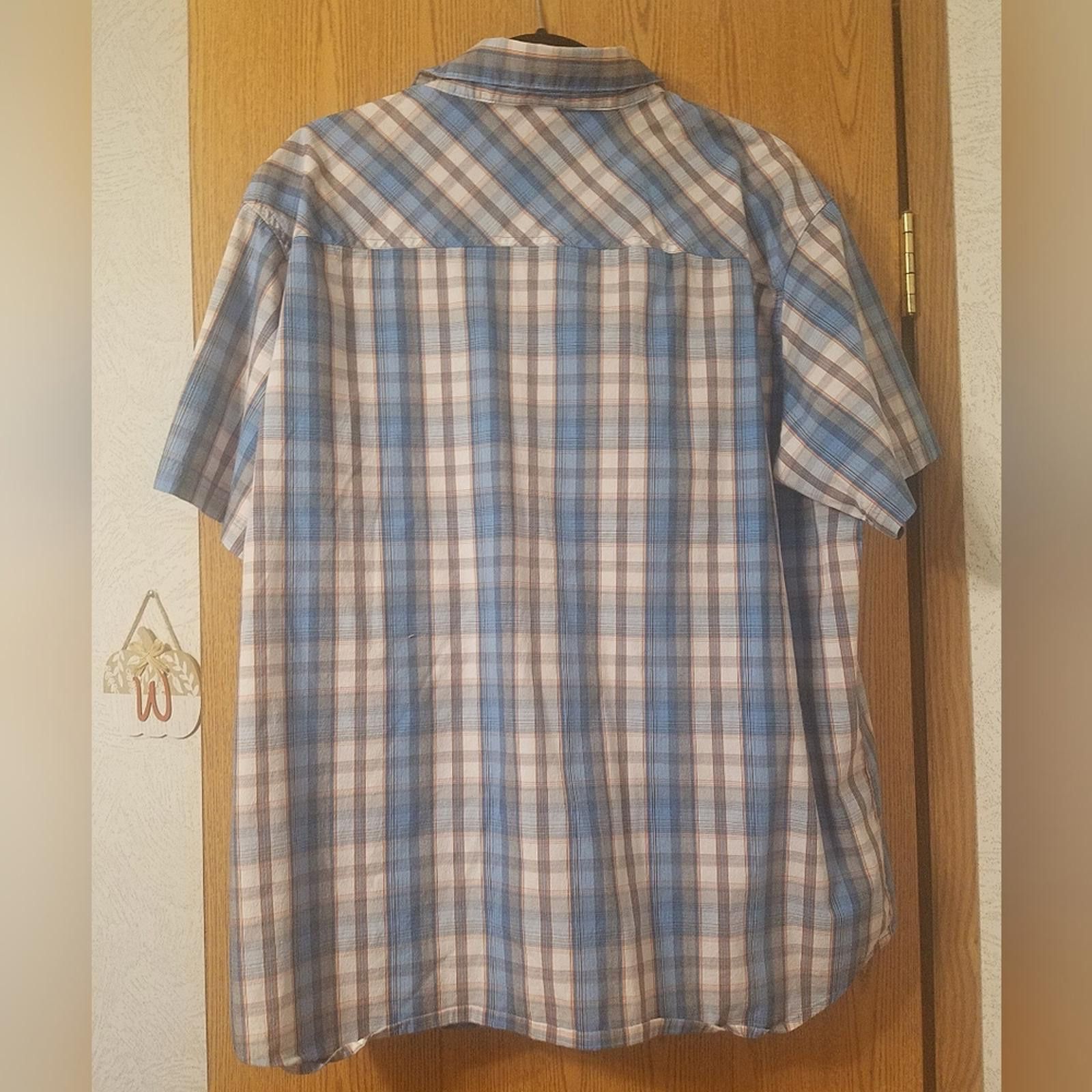 Columbia Columbia Blue and Brown Plaid Men's Shirt Size XL Size US XL / EU 56 / 4 - 2 Thumbnail