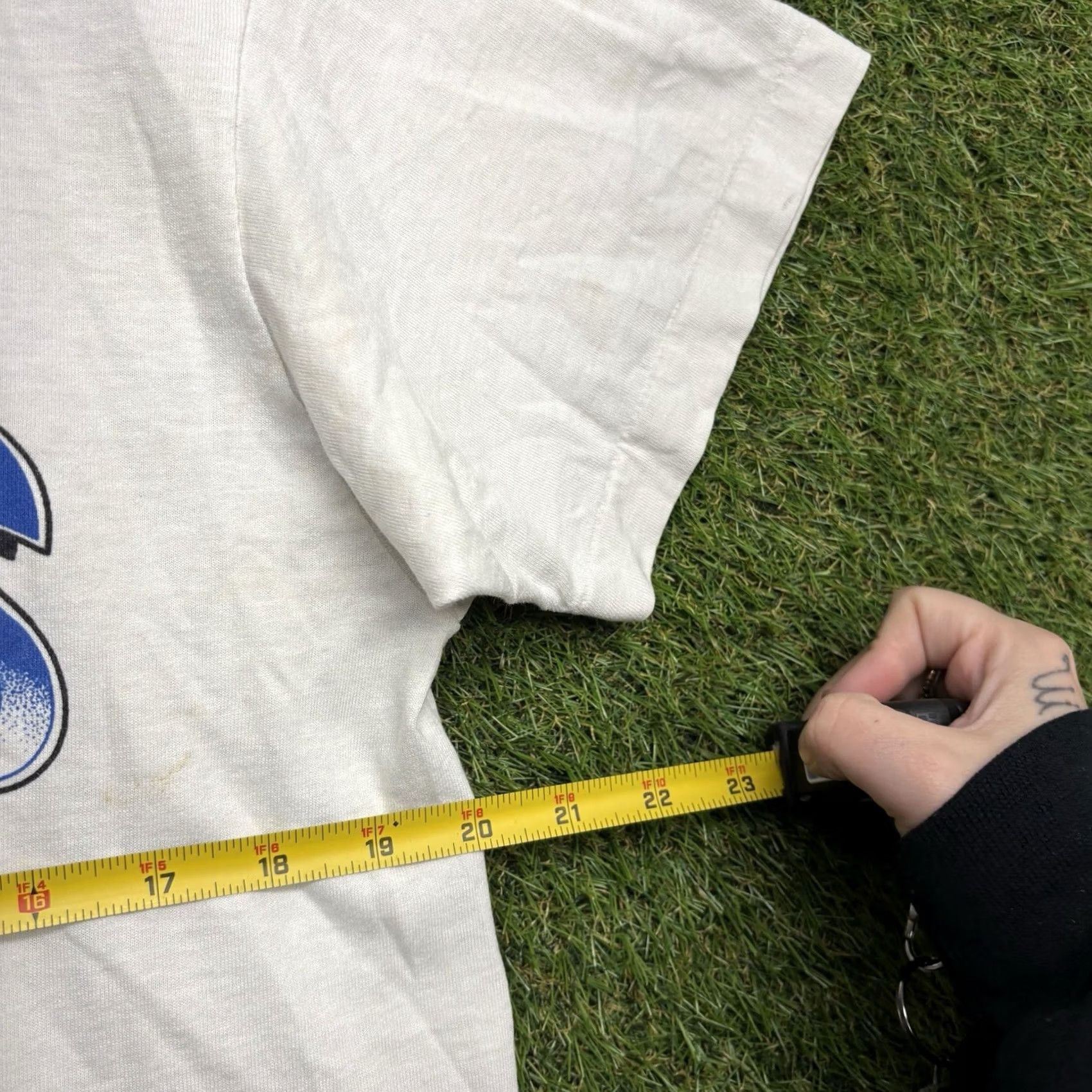 Vintage VINTAGE Betty Boop Dallas Cowboys Shirt Mens Large Single Stitch 1990s Football White Cotton Crew Neck Graphic Print USA 90s Mens Size US L / EU 52-54 / 3 - 5 Thumbnail