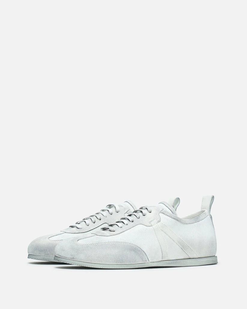 Ann Demeulemeester o1s1v1r1oon0825 Soft Low Top Boxing Sneaker in Light Grey Size US 12 / EU 45 - 5 Thumbnail