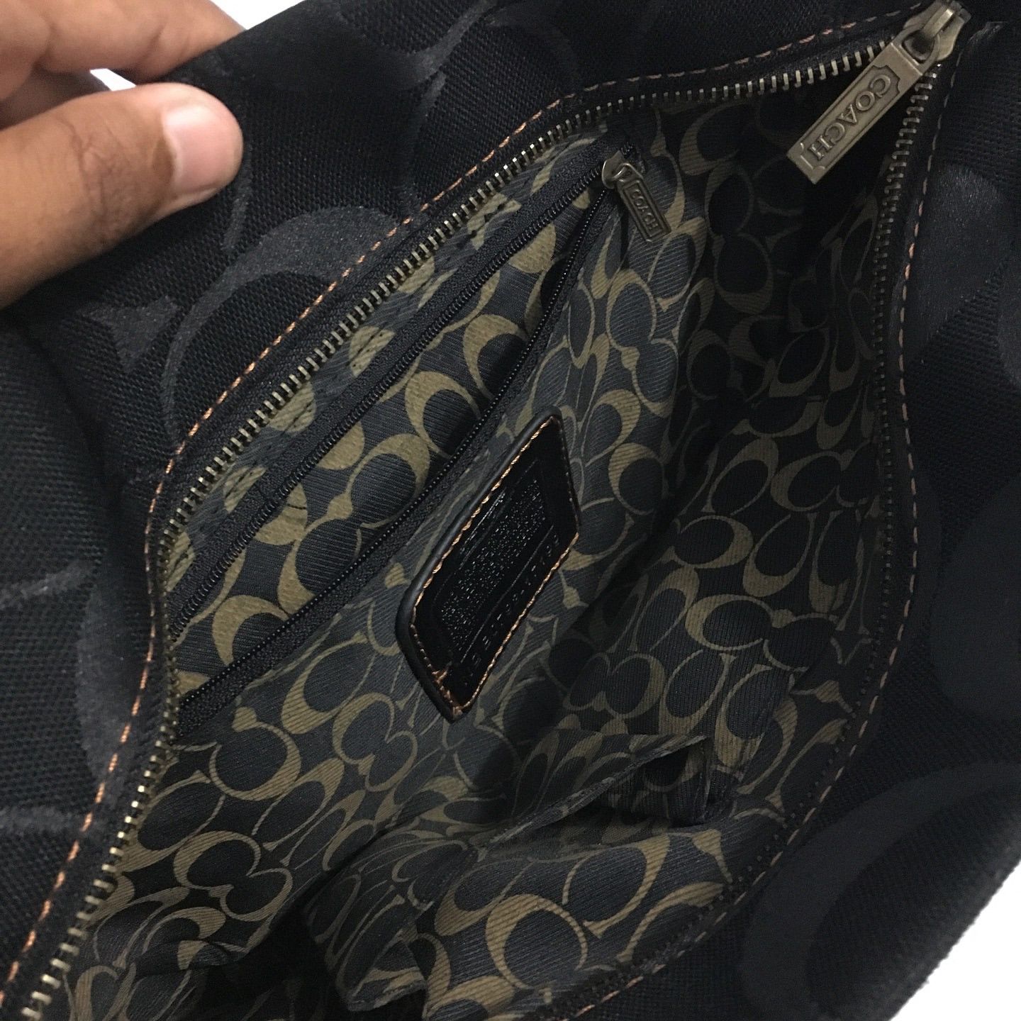 Coach Coach Poppy Canvas Leather Monogram Handbag Size ONE SIZE - 19 Thumbnail
