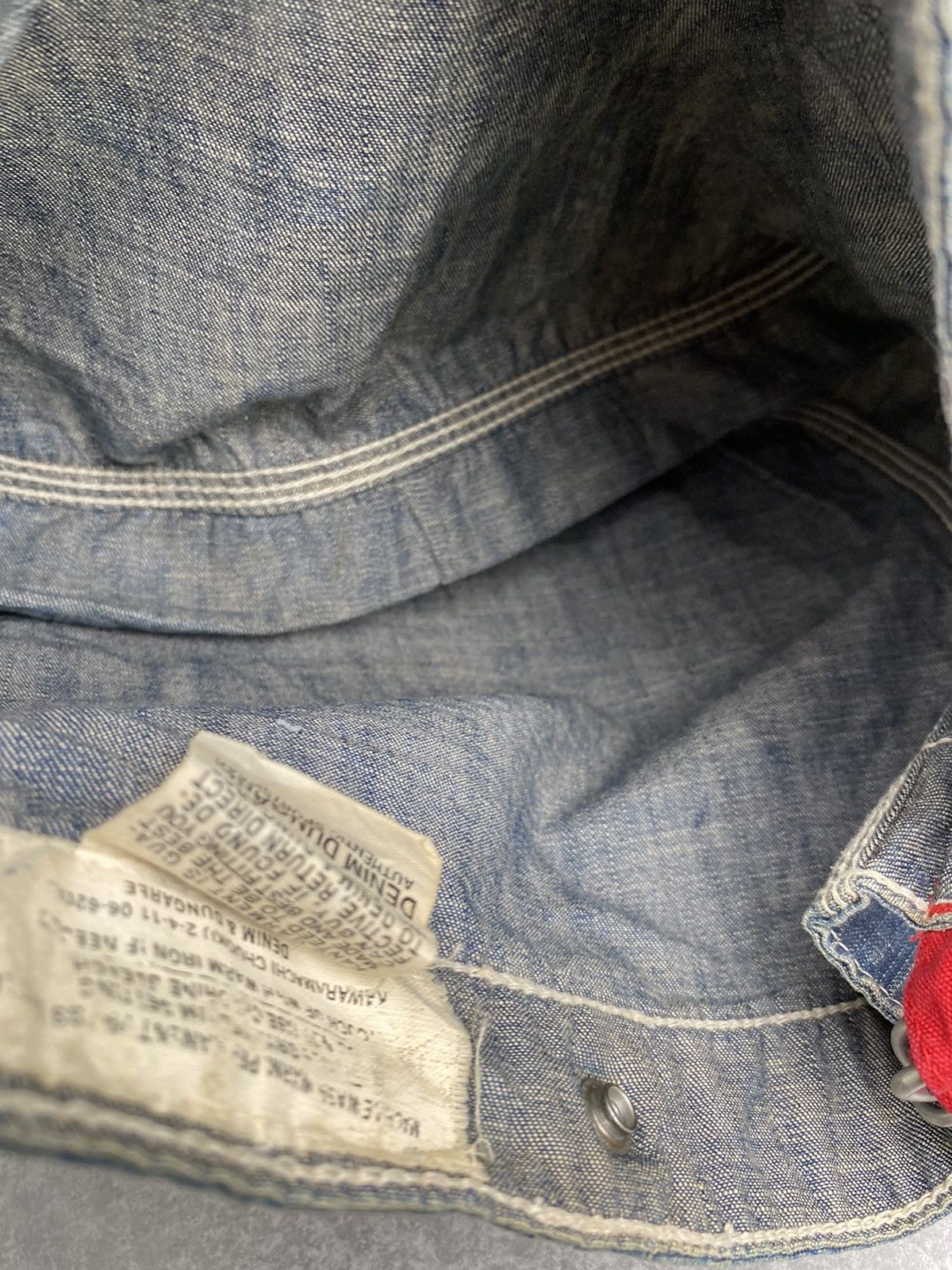 Japanese Brand Denim Dungaree Slingbag B142 Size ONE SIZE - 5 Thumbnail