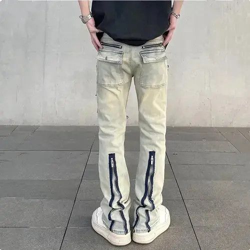 Japanese Brand Zipper pocket flare jeans Size US 30 / EU 46 - 2 Thumbnail