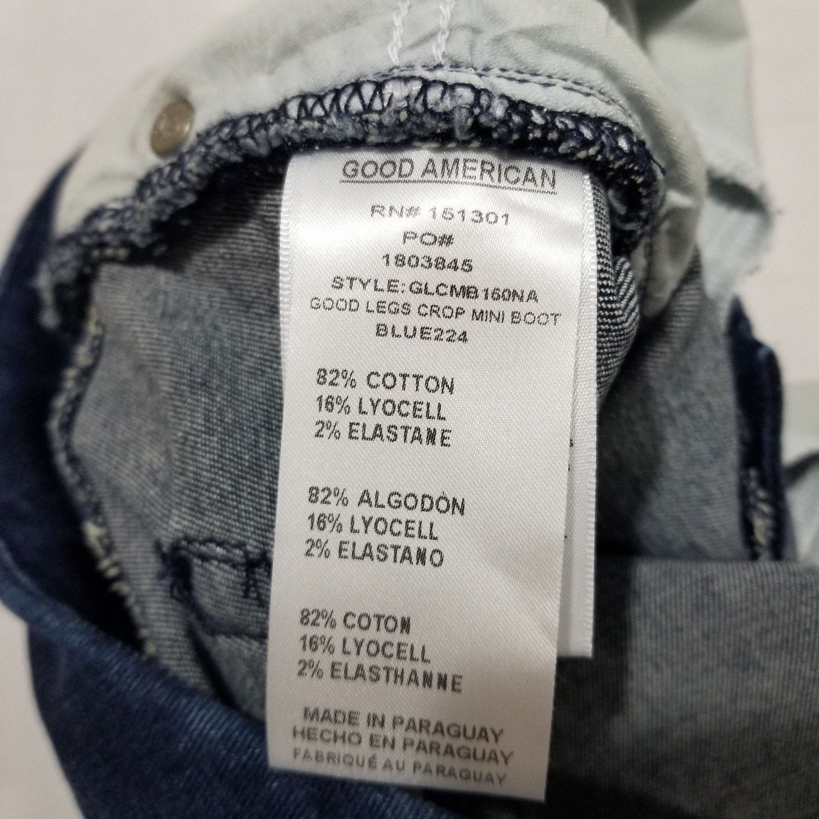 Good American Good American Denim Size 15 Good Legs Crop Mini Boot Size 34" / US 12 / IT 48 - 5 Thumbnail