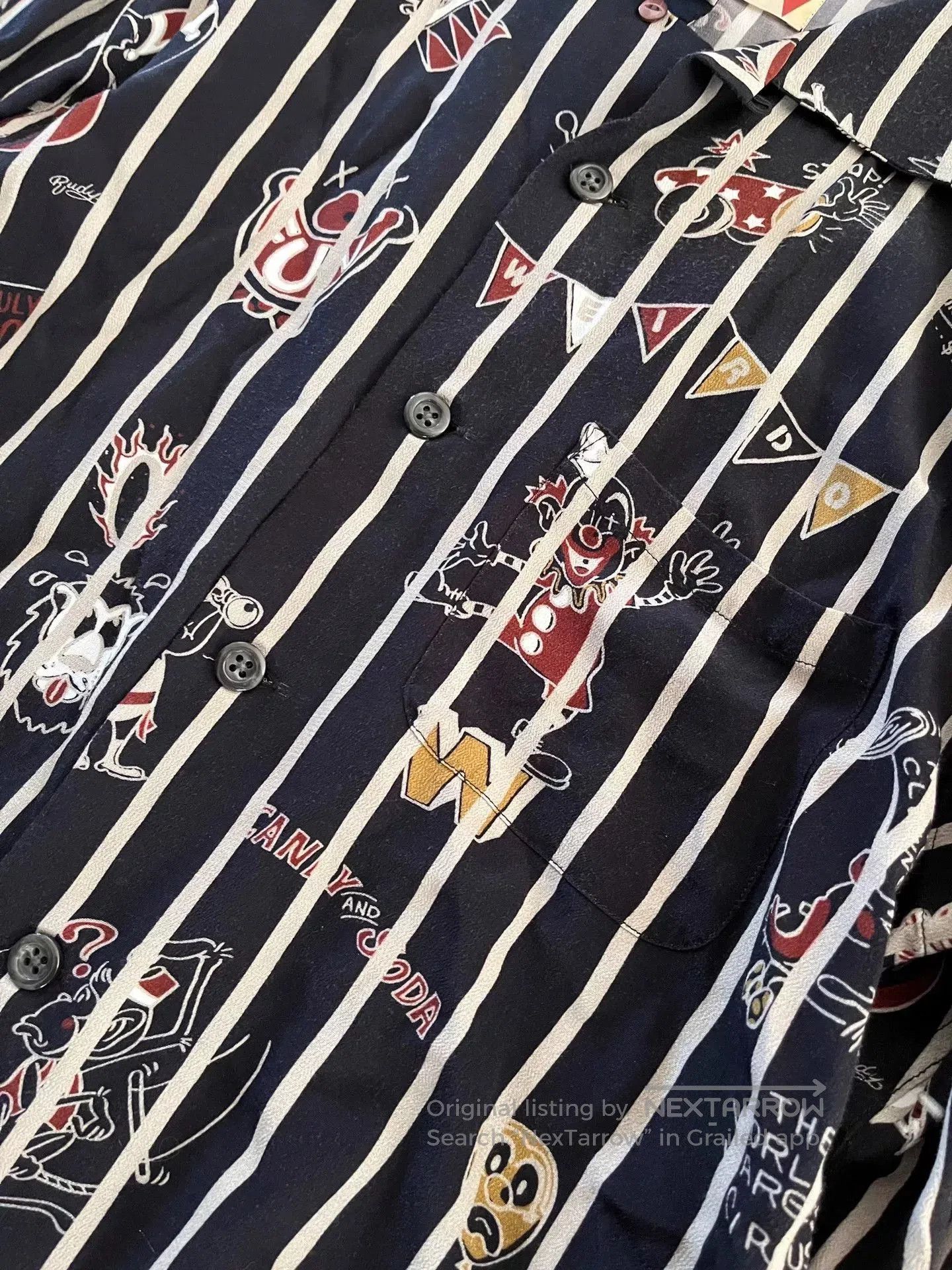 Vintage Weirdo Clown Shirt Limited Edition. Size US L / EU 52-54 / 3 - 6 Thumbnail