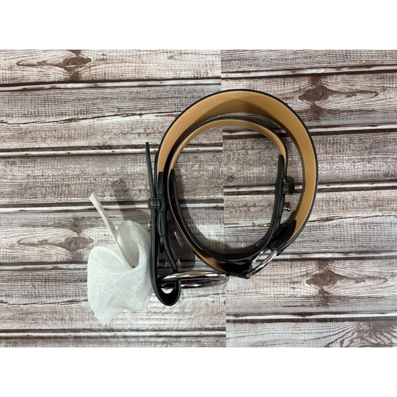 Ralph Lauren RALPH LAUREN Collection Tri-Strap O-Ring Calfskin Belt size Size ONE SIZE - 10 Thumbnail