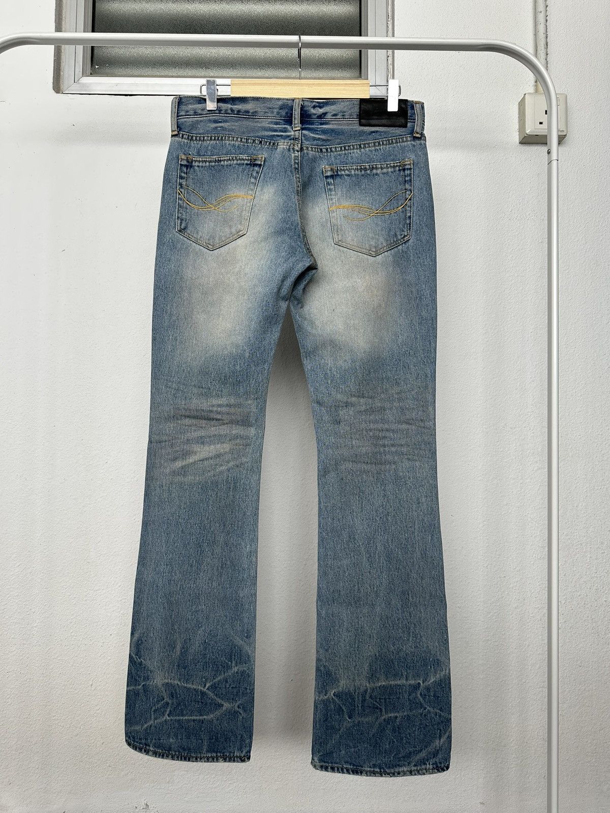 CIVARIZE 00's CavariA vkei distressed washed flared jeans Size US 32 / EU 48 - 11 Thumbnail