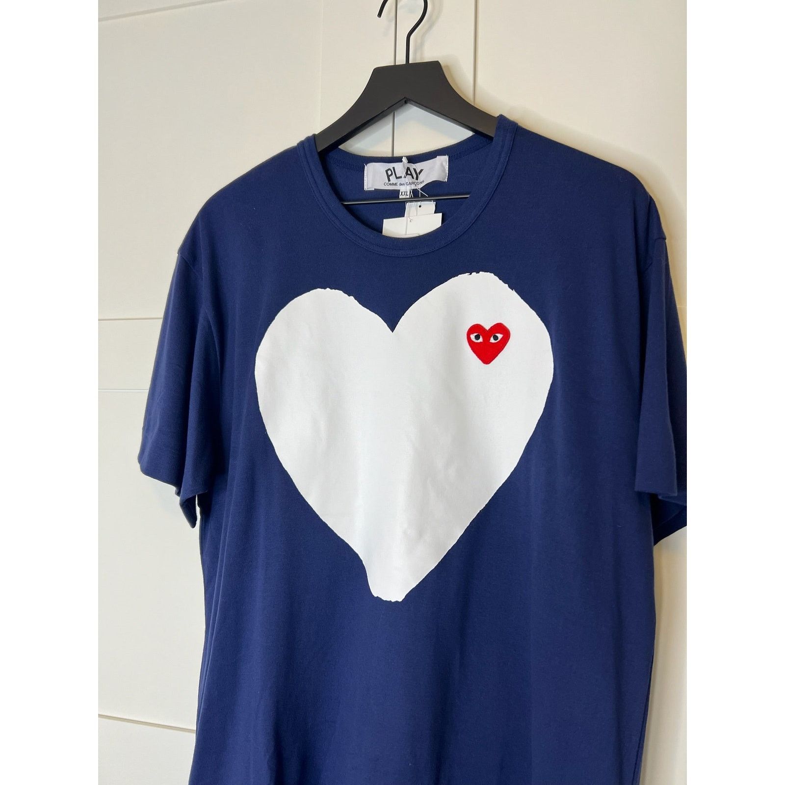 Comme des Garcons PLAY NWT! Comme Des Garçons Play Navy T-shirt, Size 2XL Size US XXL / EU 58 / 5 - 3 Thumbnail