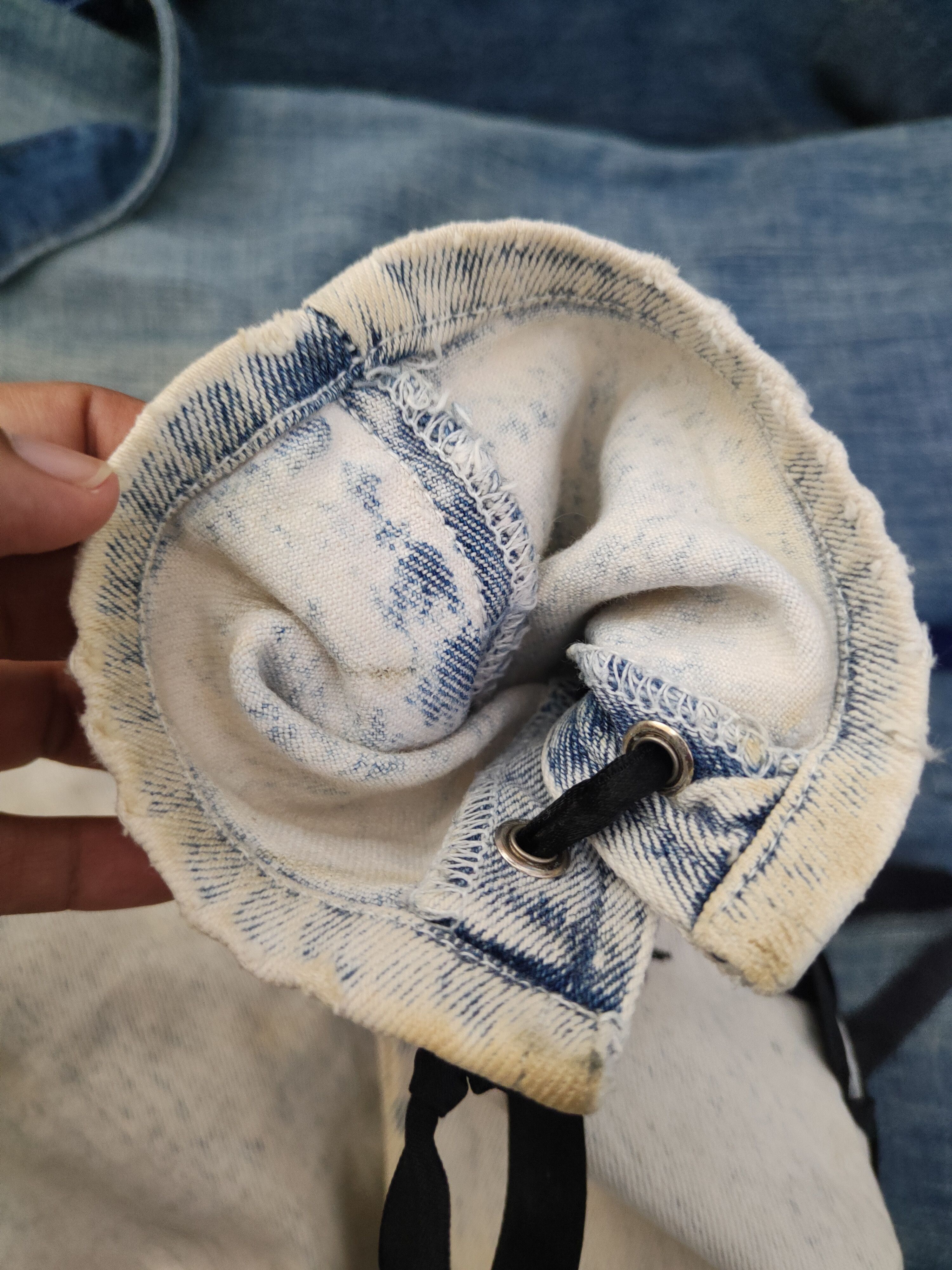 Japanese Brand DL I.o.u Blue Distressed Ripped Jeans #1110 Size 28" / US 6 / IT 42 - 12 Thumbnail