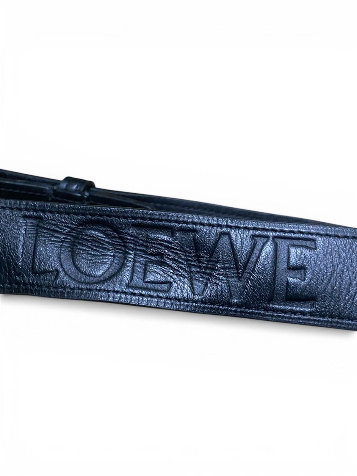Loewe LOEWE Black Logo Embossed Leather Size ONE SIZE - 8 Thumbnail