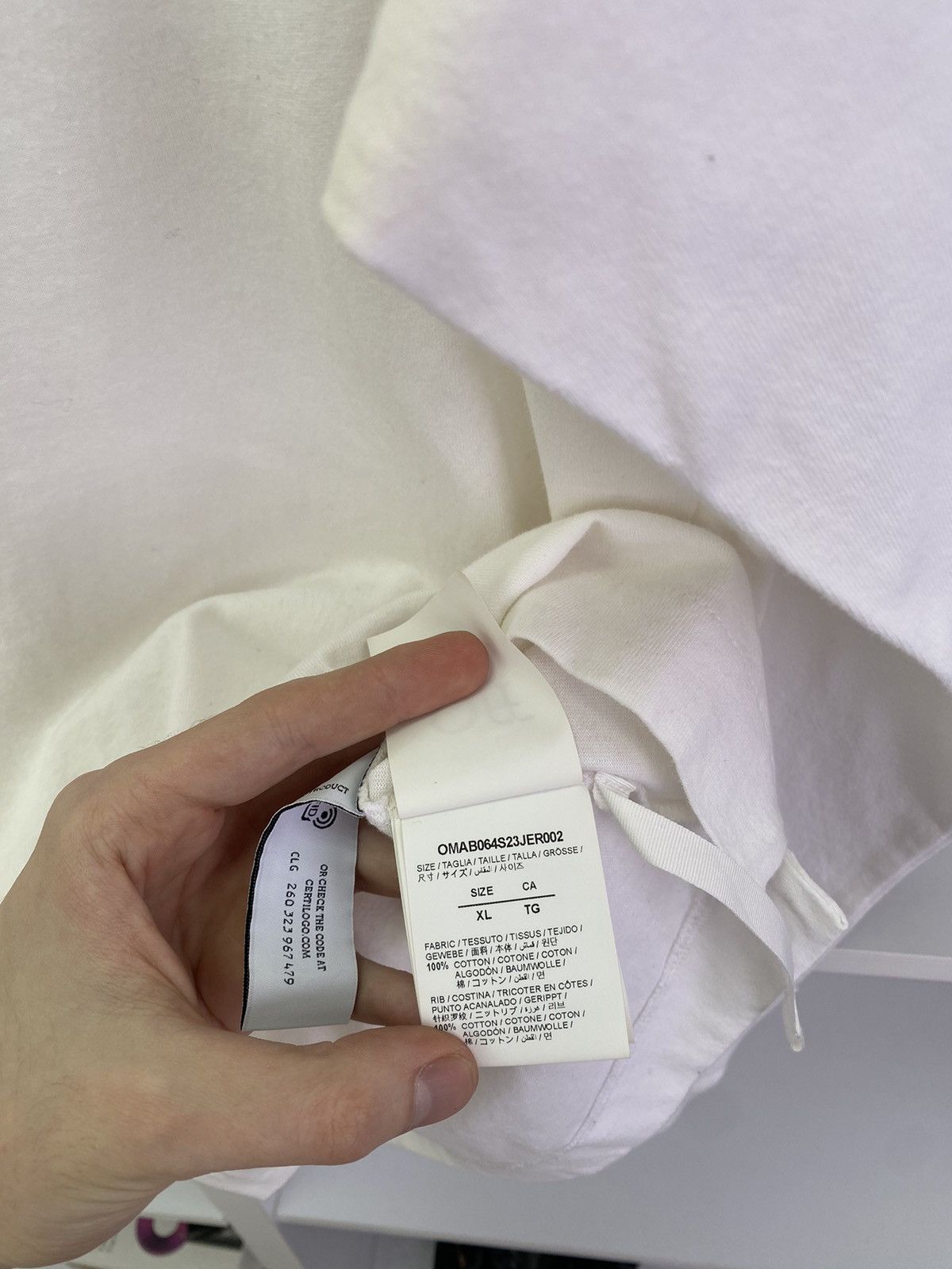 Off-White Off-White Spiral Opp Over Long sleeve tee Size US XL / EU 56 / 4 - 14 Thumbnail