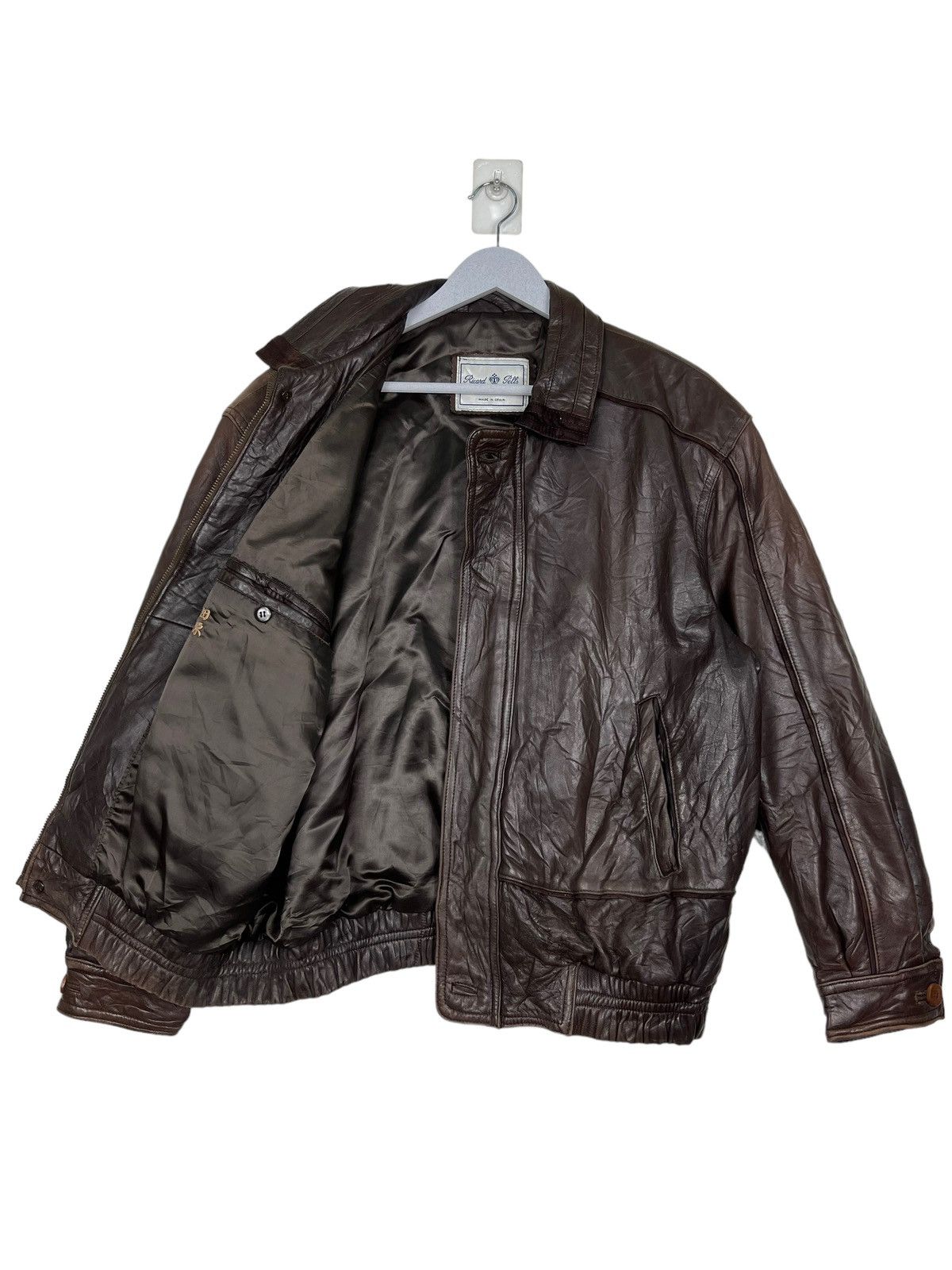Designer 🔥 VINTAGE RICARD PELLS LEATHER JACKET MADE IN SPAIN Size US M / EU 48-50 / 2 - 9 Thumbnail