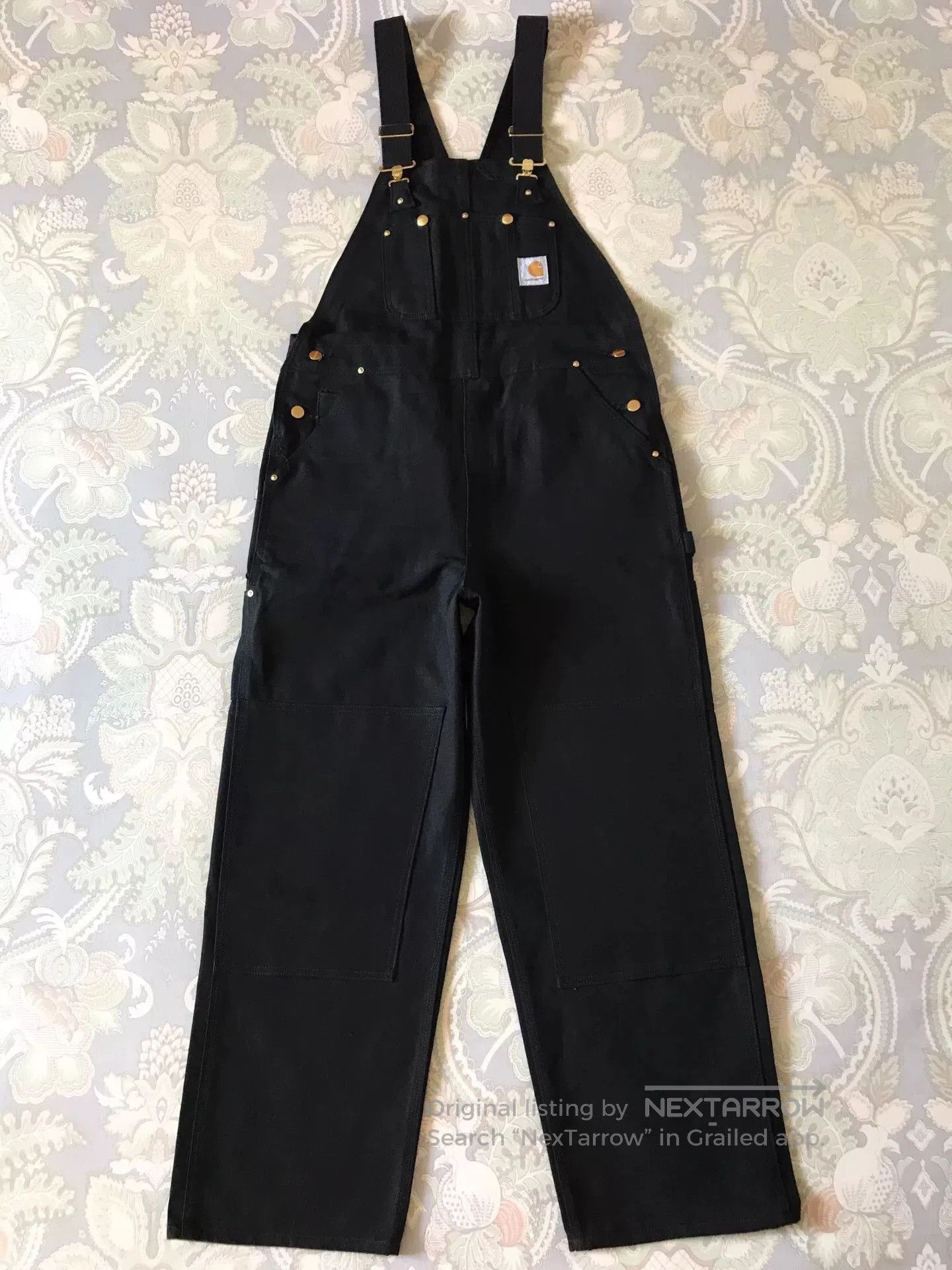 Carhartt Carhartt R01 Black W38L30 Canvas Overalls. Size US 38 / EU 54 - 3 Thumbnail