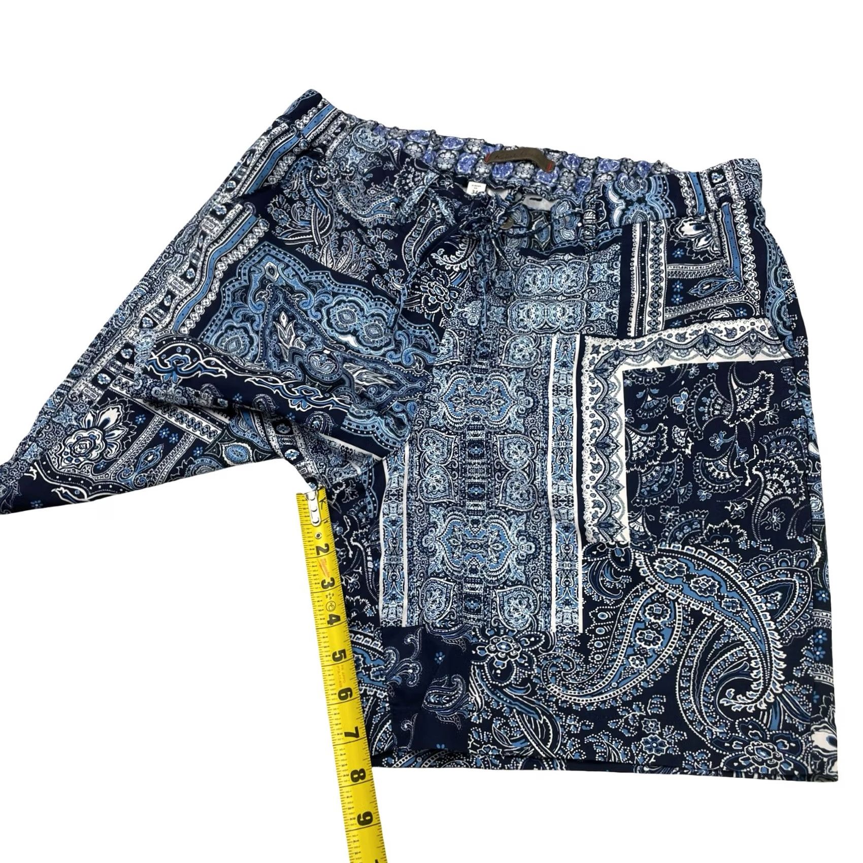 Robert Graham Robert Graham Men's Shorts Blue Patchwork Size 34 Performance Size US 34 / EU 50 - 6 Thumbnail