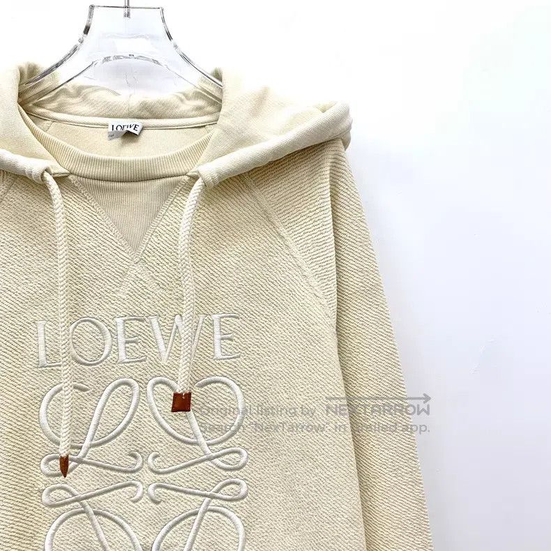 Loewe Loewe Off-white logo letter embroidery cotton hooded draws Size M / US 6-8 / IT 42-44 - 3 Thumbnail